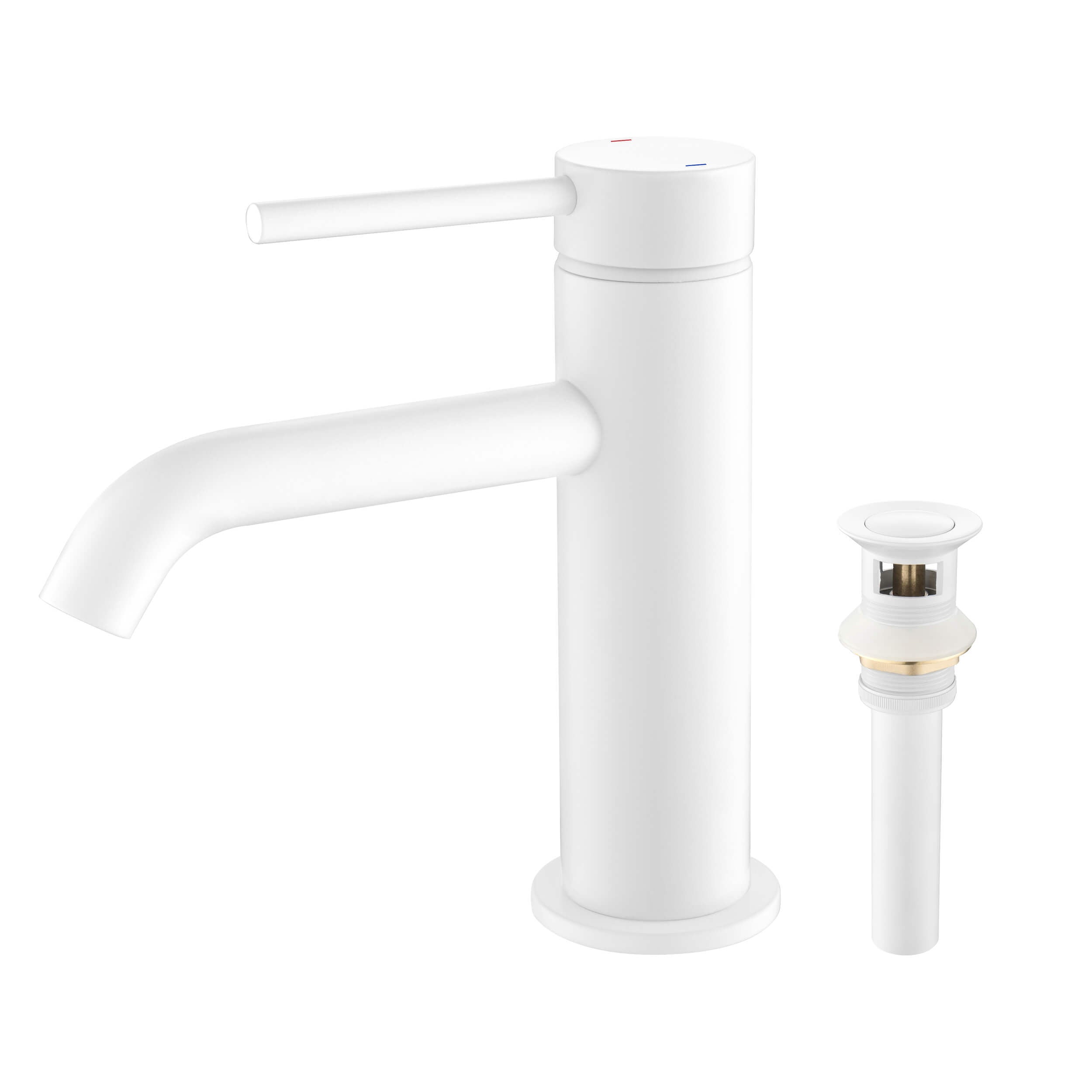 Halo Single Handle Bathroom Vanity Sink Faucet with Pop Up Drain - CBF-1008