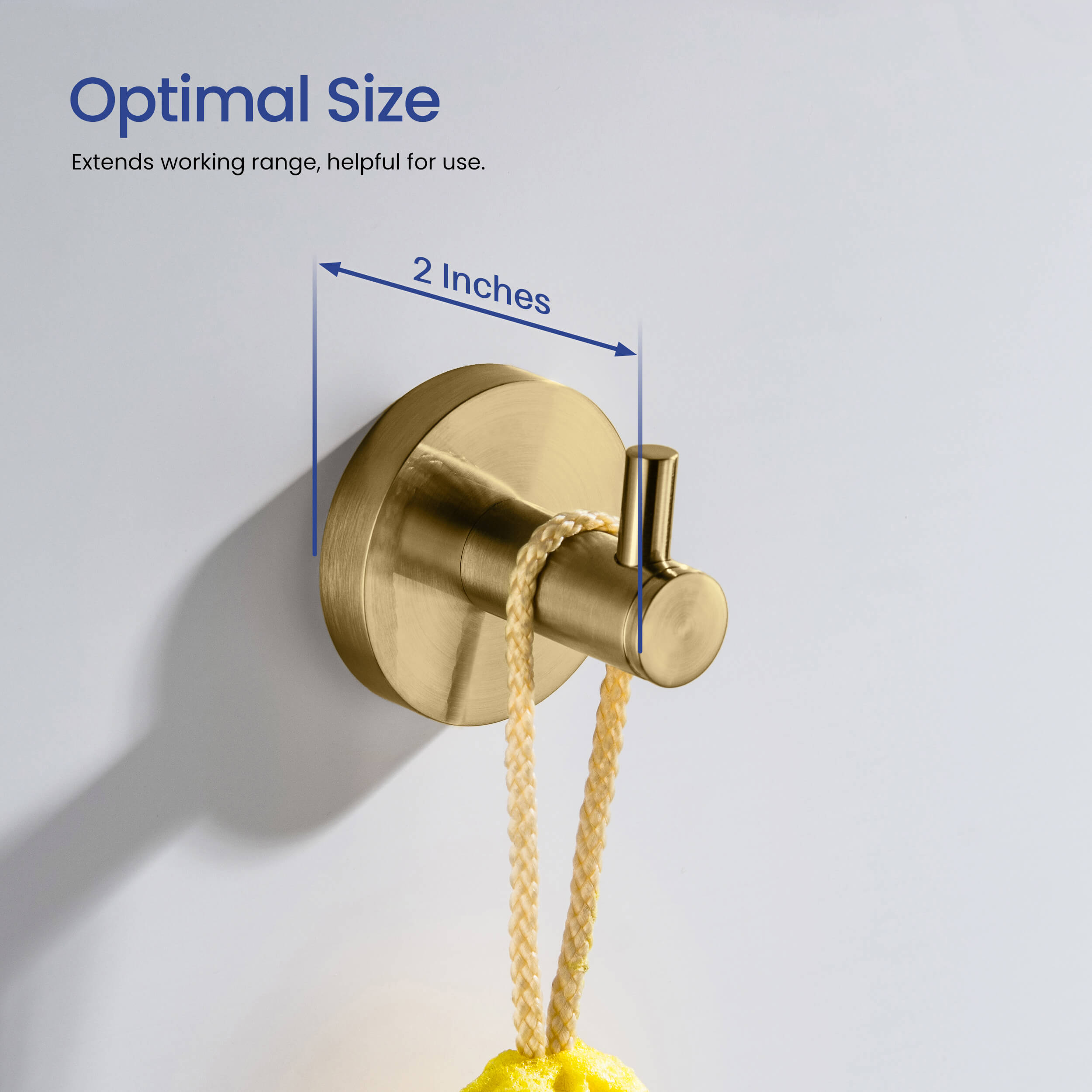 Halo Bathroom Towel & Robe Hook - CBA-1401
