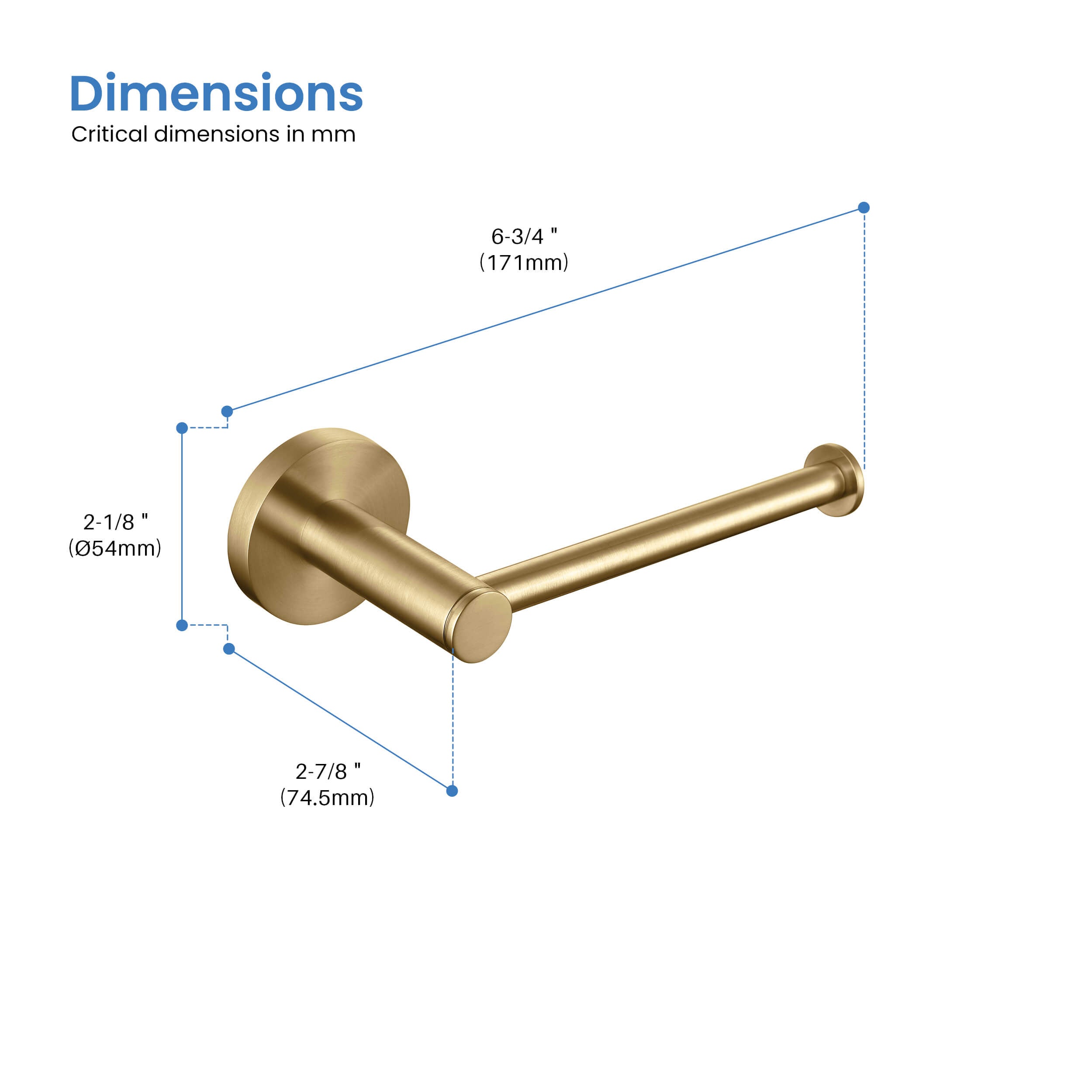 Halo Bathroom Toilet Paper Holder - CBA-1402