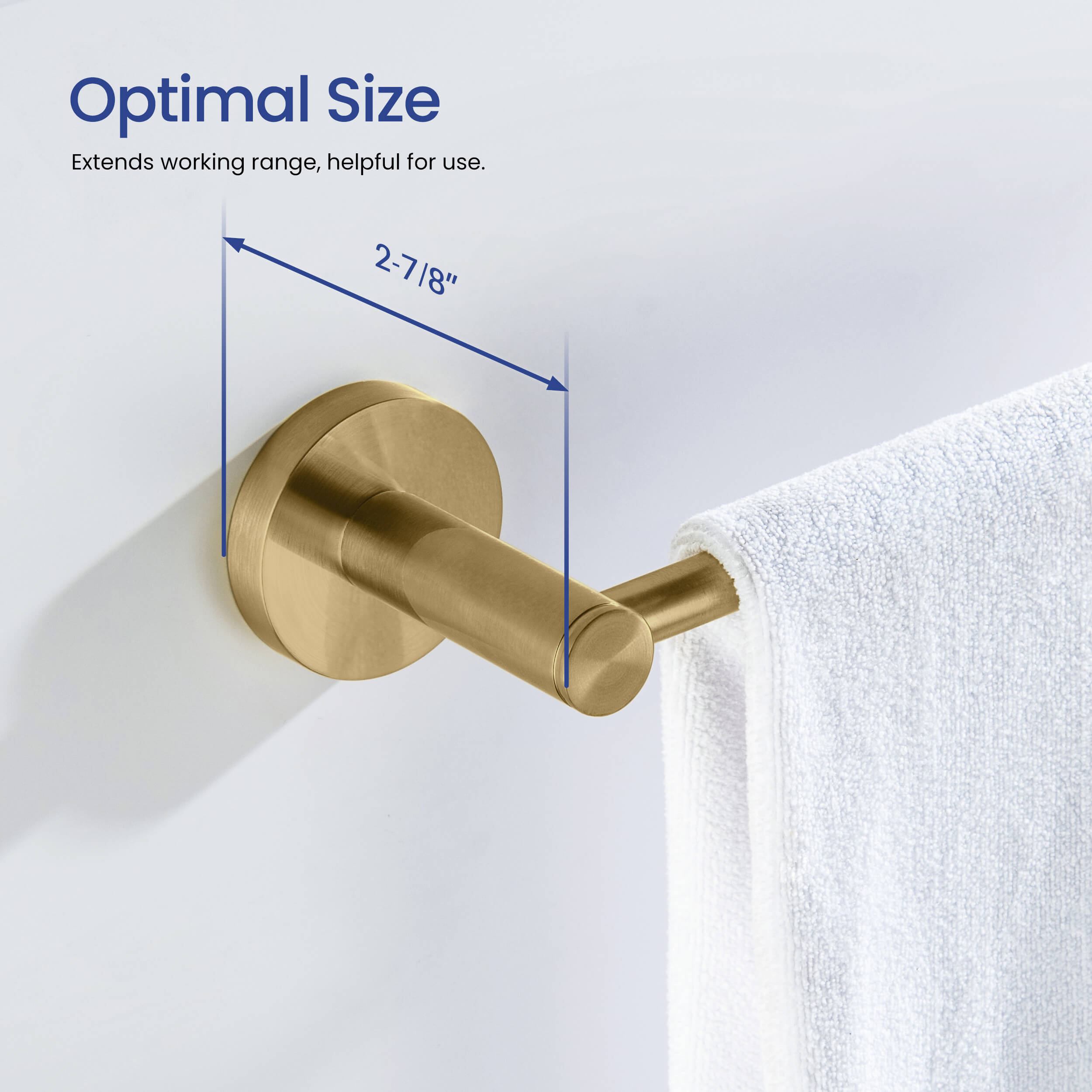 Halo 10 inch Bathroom Towel Holder - CBA-1403