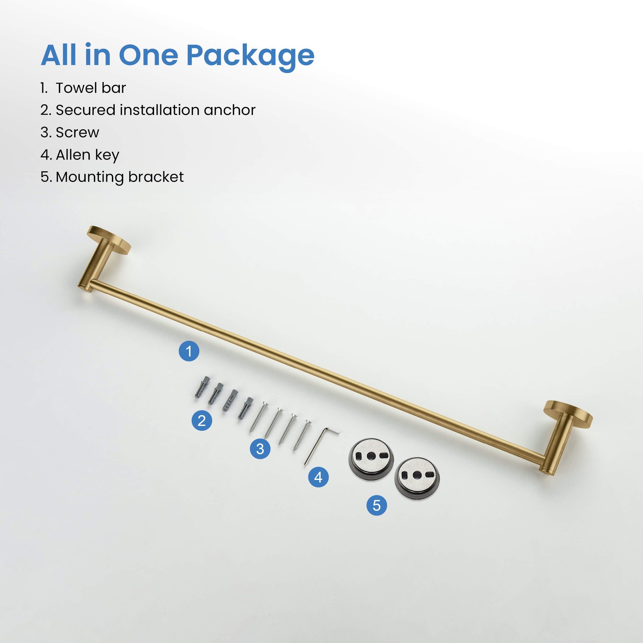 Halo 24 inch Bathroom Towel Bar - CBA-1404