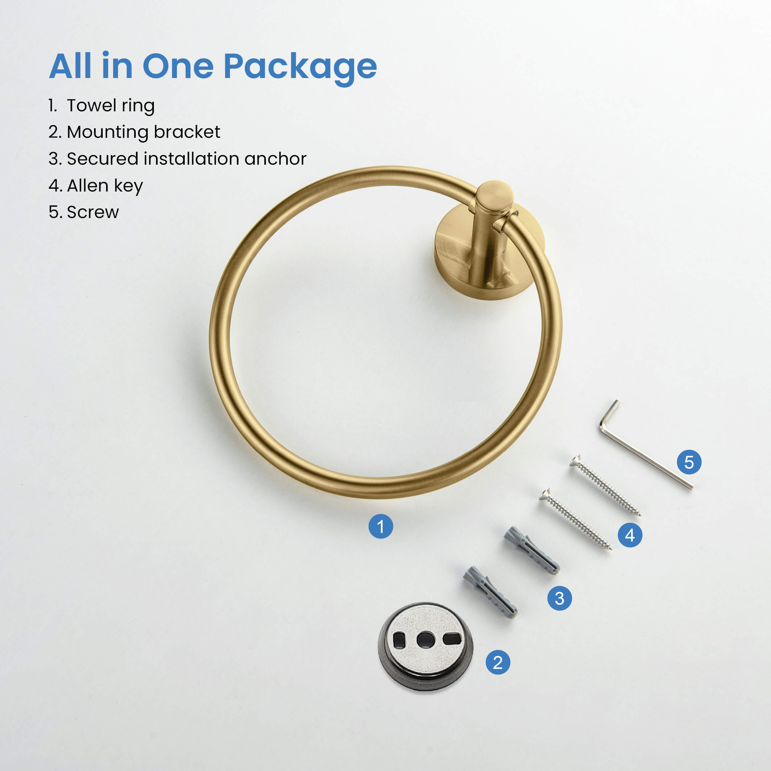 Halo Bathroom Towel Ring - CBA-1406