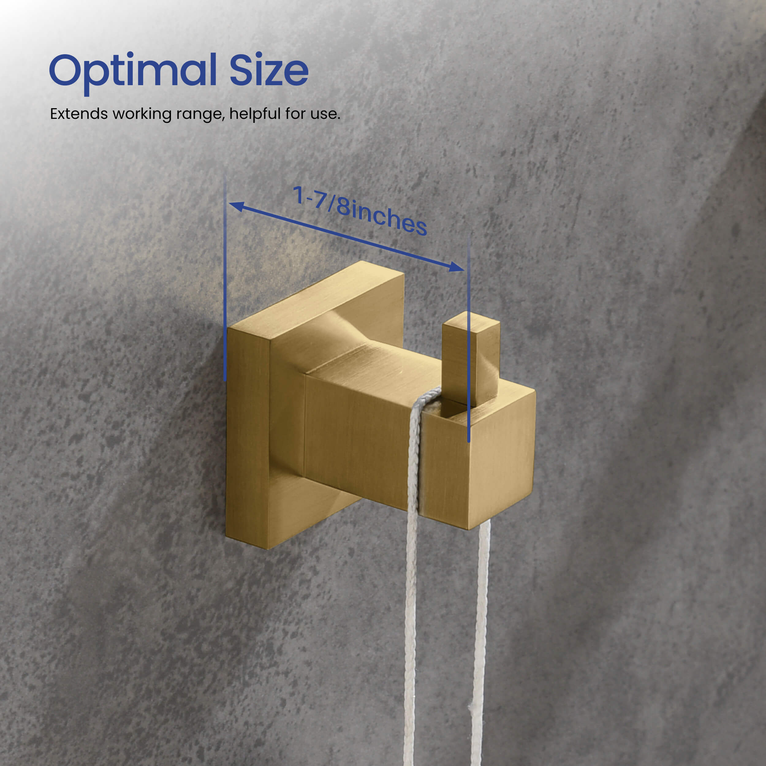 Quadra Bathroom Towel & Robe Hook - CBA-1501