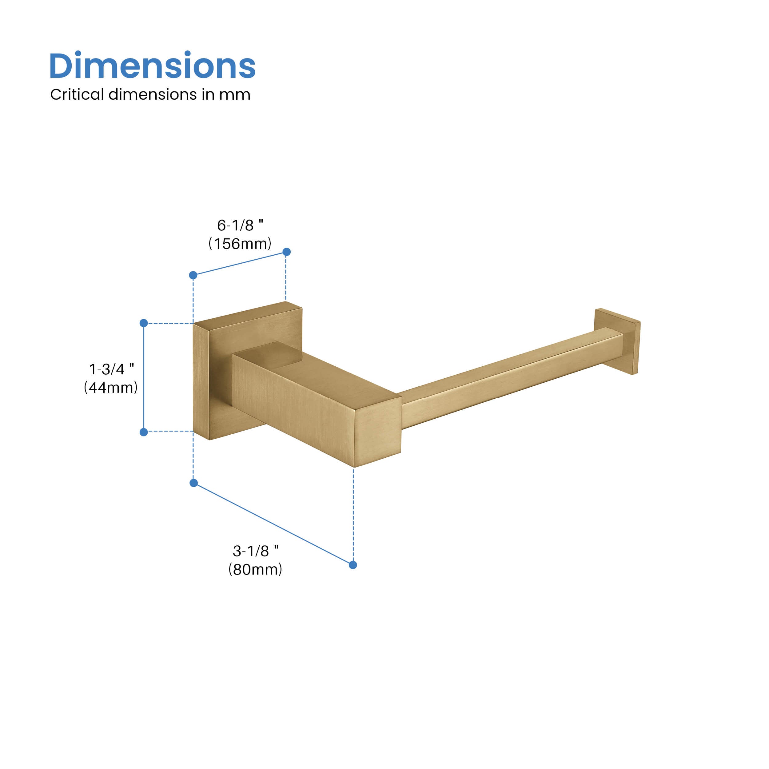 Quadra Bathroom Toilet Paper Holder - CBA-1502