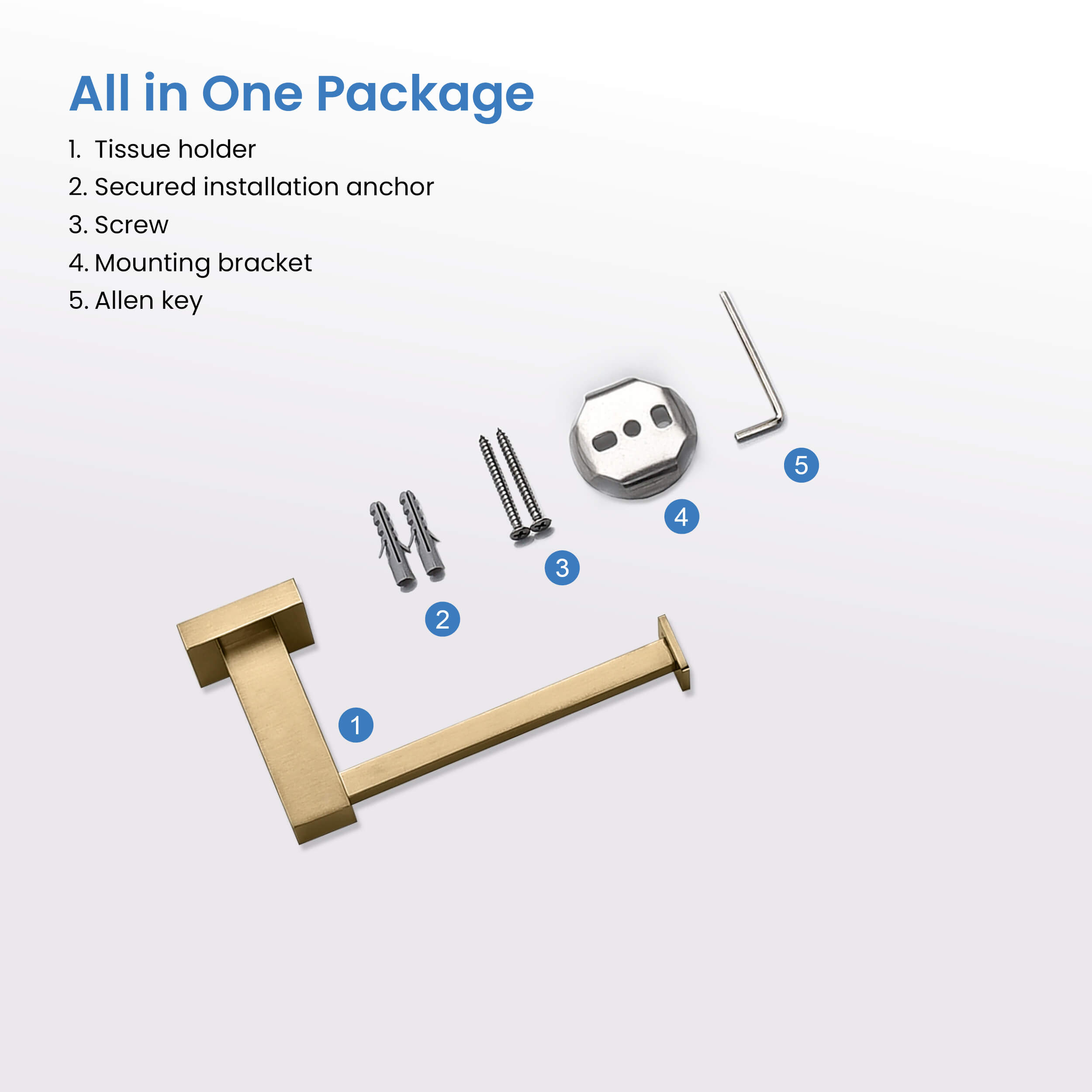 Quadra Bathroom Toilet Paper Holder - CBA-1502