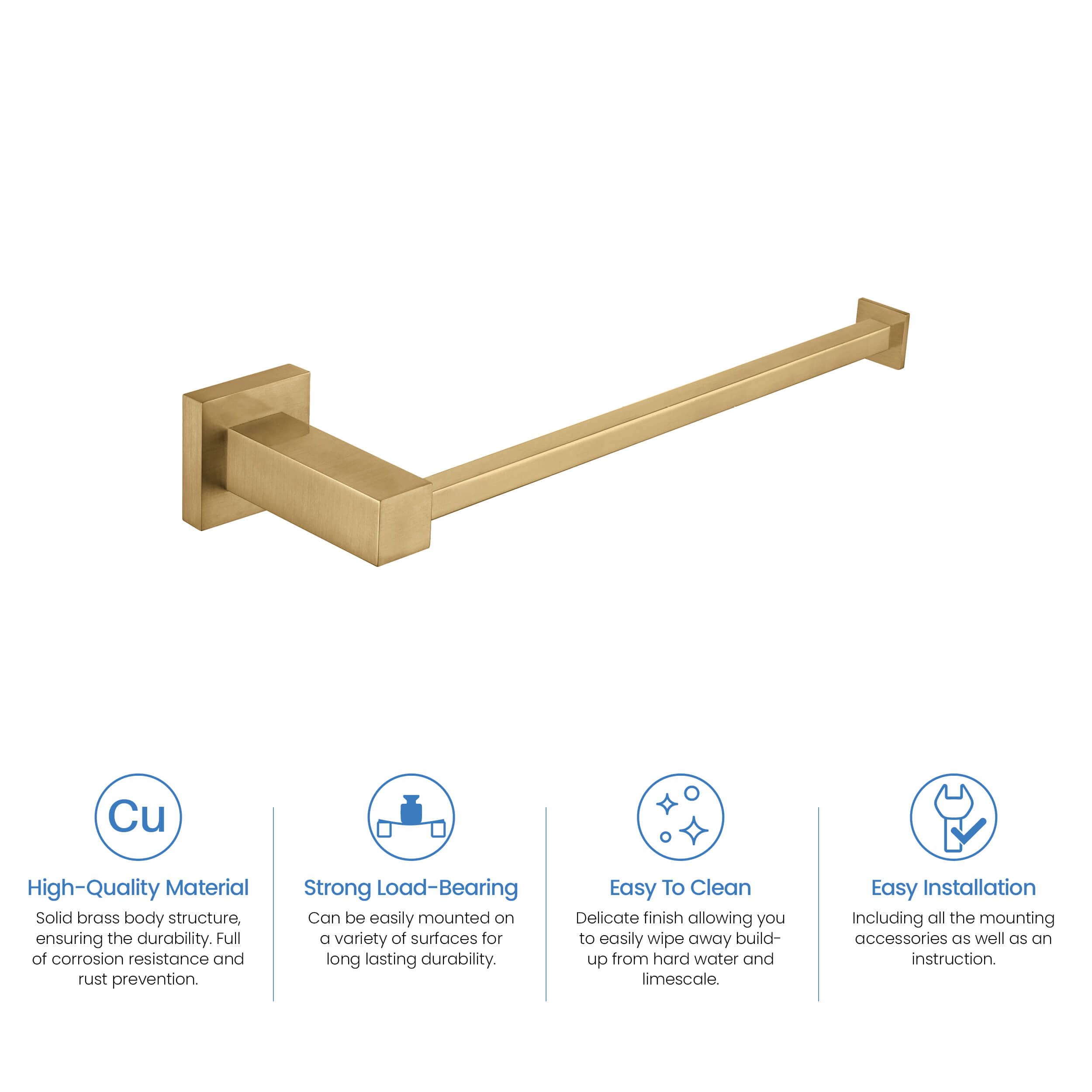 Quadra 10 inch Bathroom Towel Holder - CBA-1503