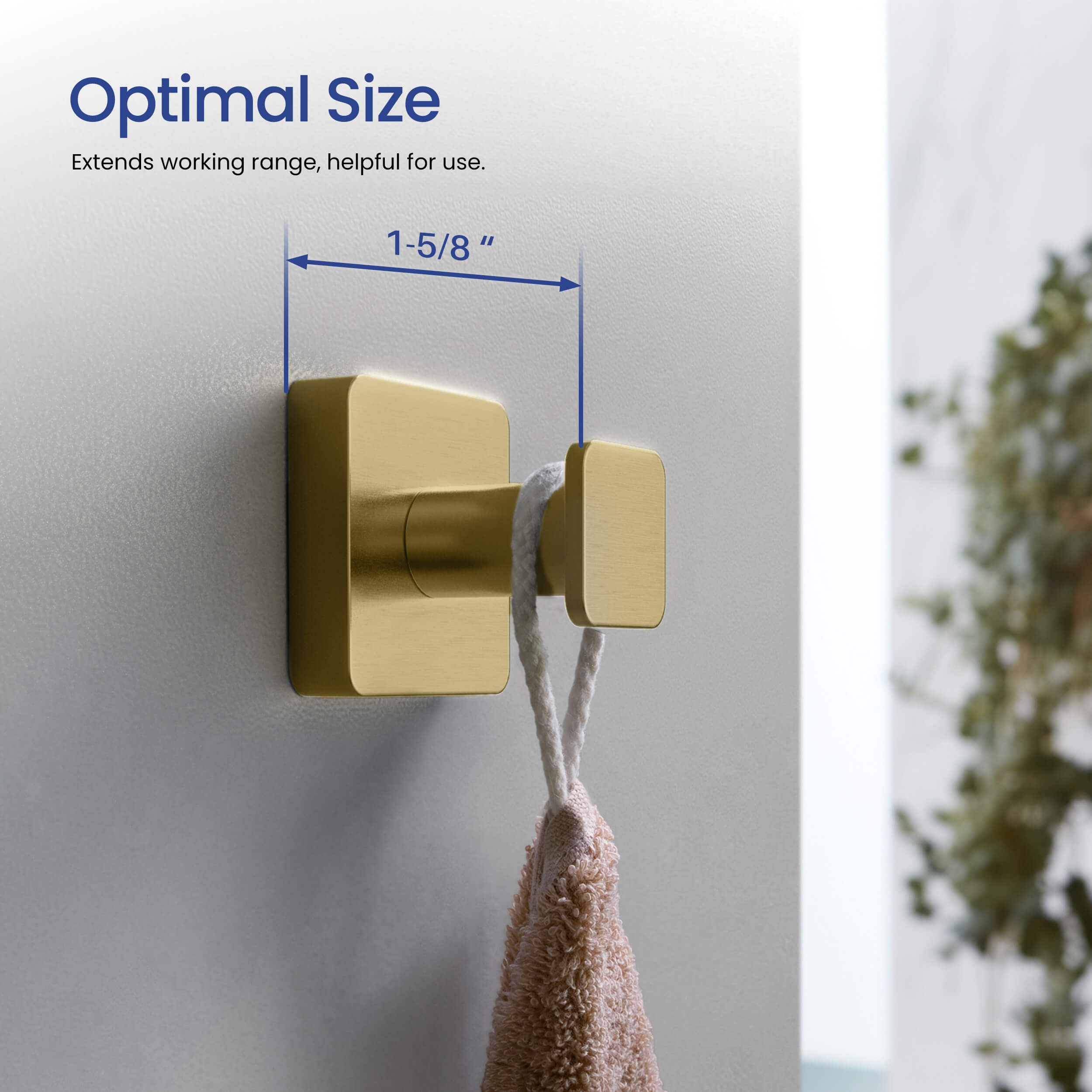 Fusion Bathroom Towel & Robe Hook - CBA-1601
