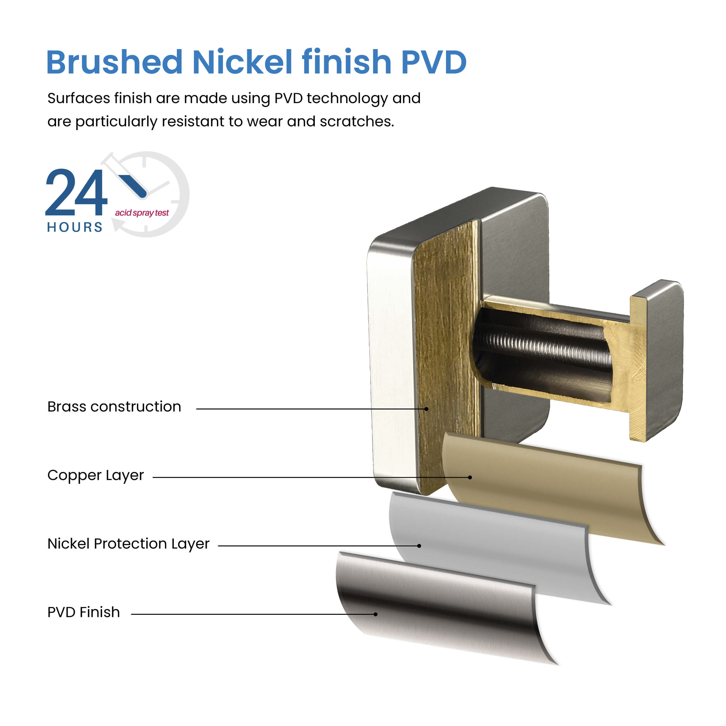 Fusion Bathroom Towel & Robe Hook - CBA-1601