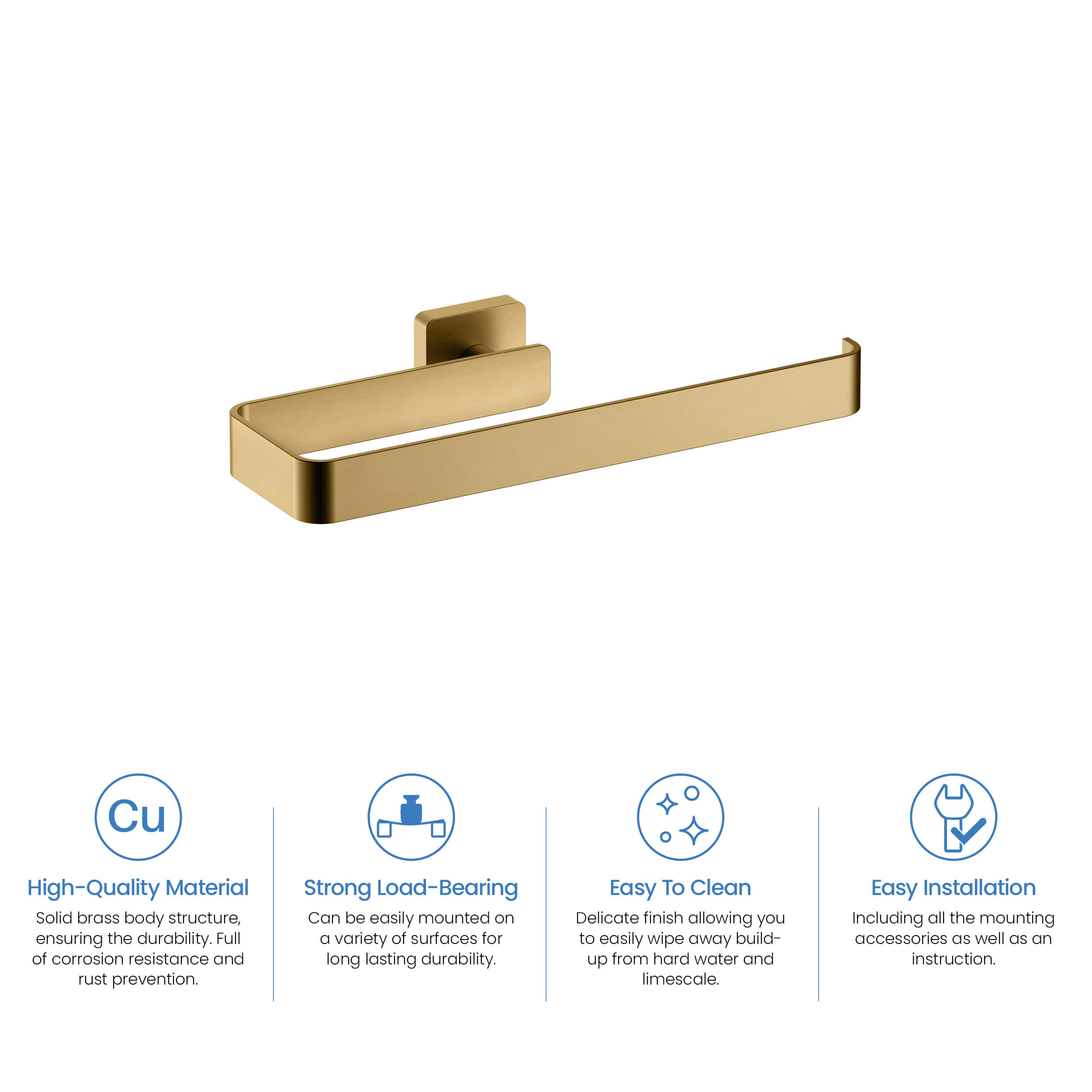 Fusion 10 inch Bathroom Towel Bar - CBA-1603