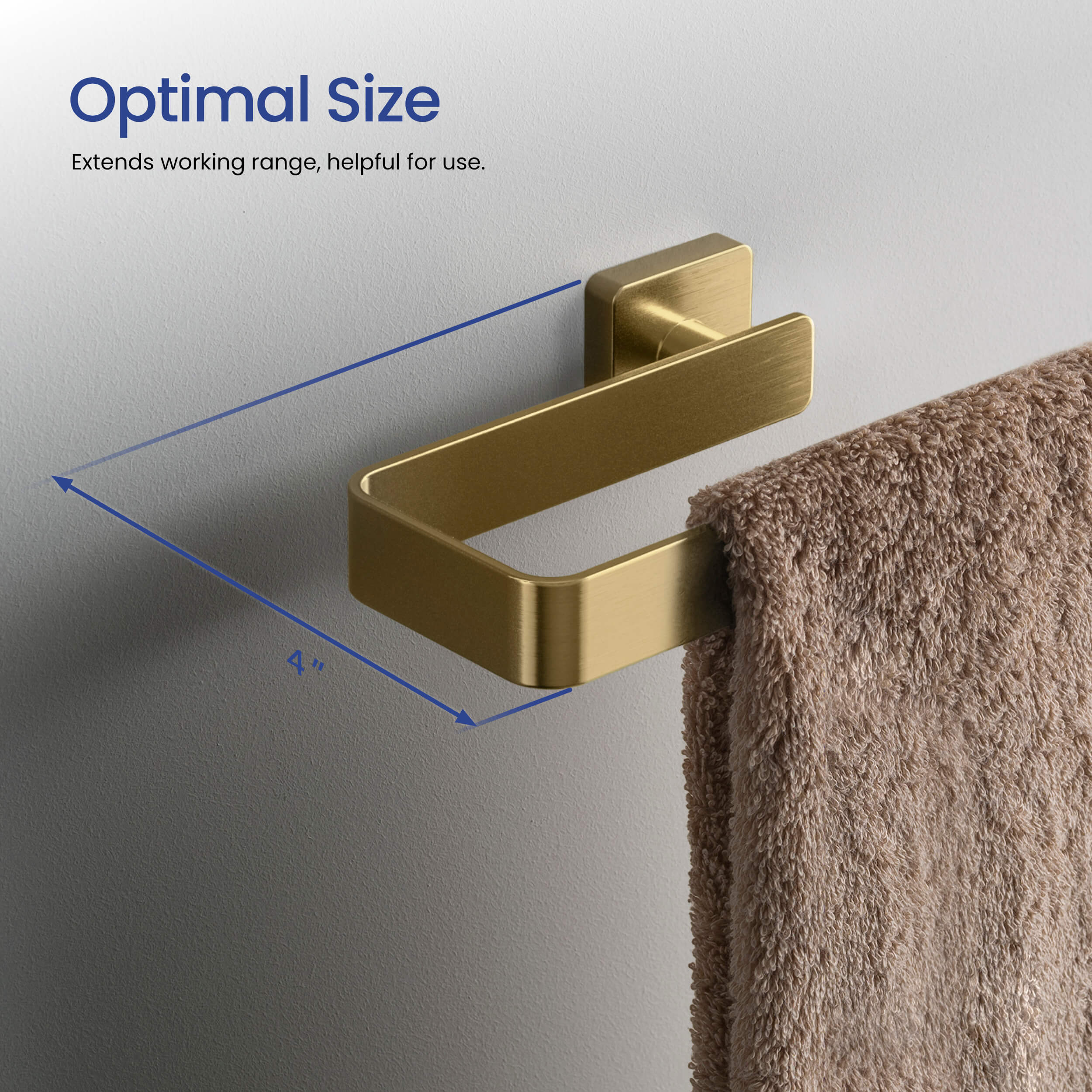 Fusion 10 inch Bathroom Towel Bar - CBA-1603