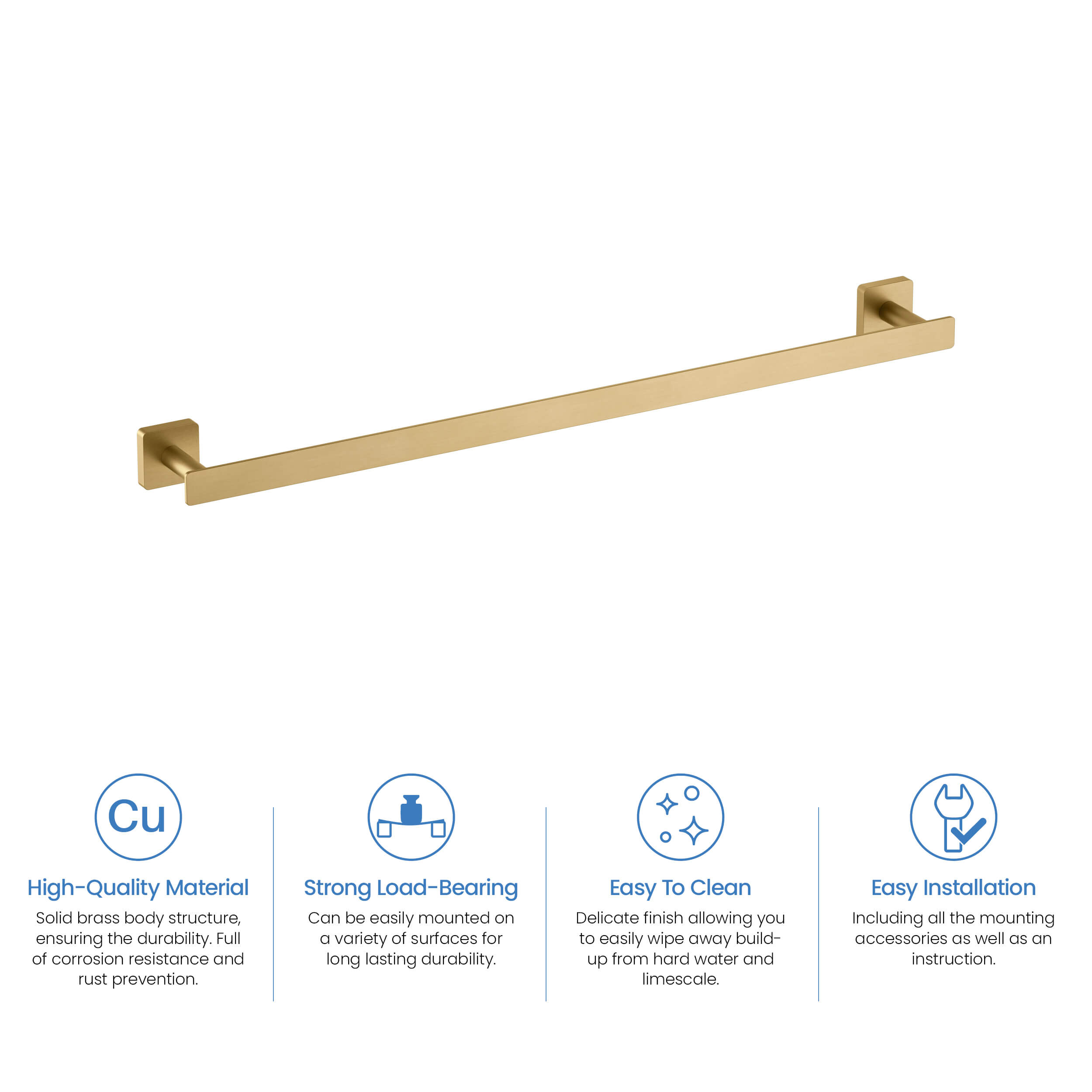 Fusion 24 inch Bathroom Towel Bar - CBA-1604