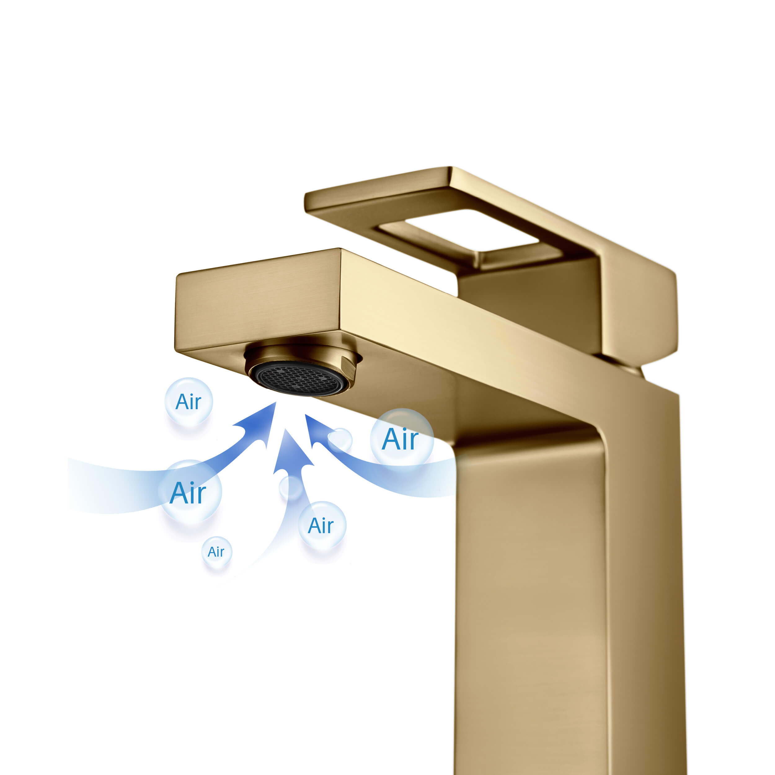 Quadra Single Handle Bathroom Vanity Sink Faucet with Pop Up Drain - CBF-1002