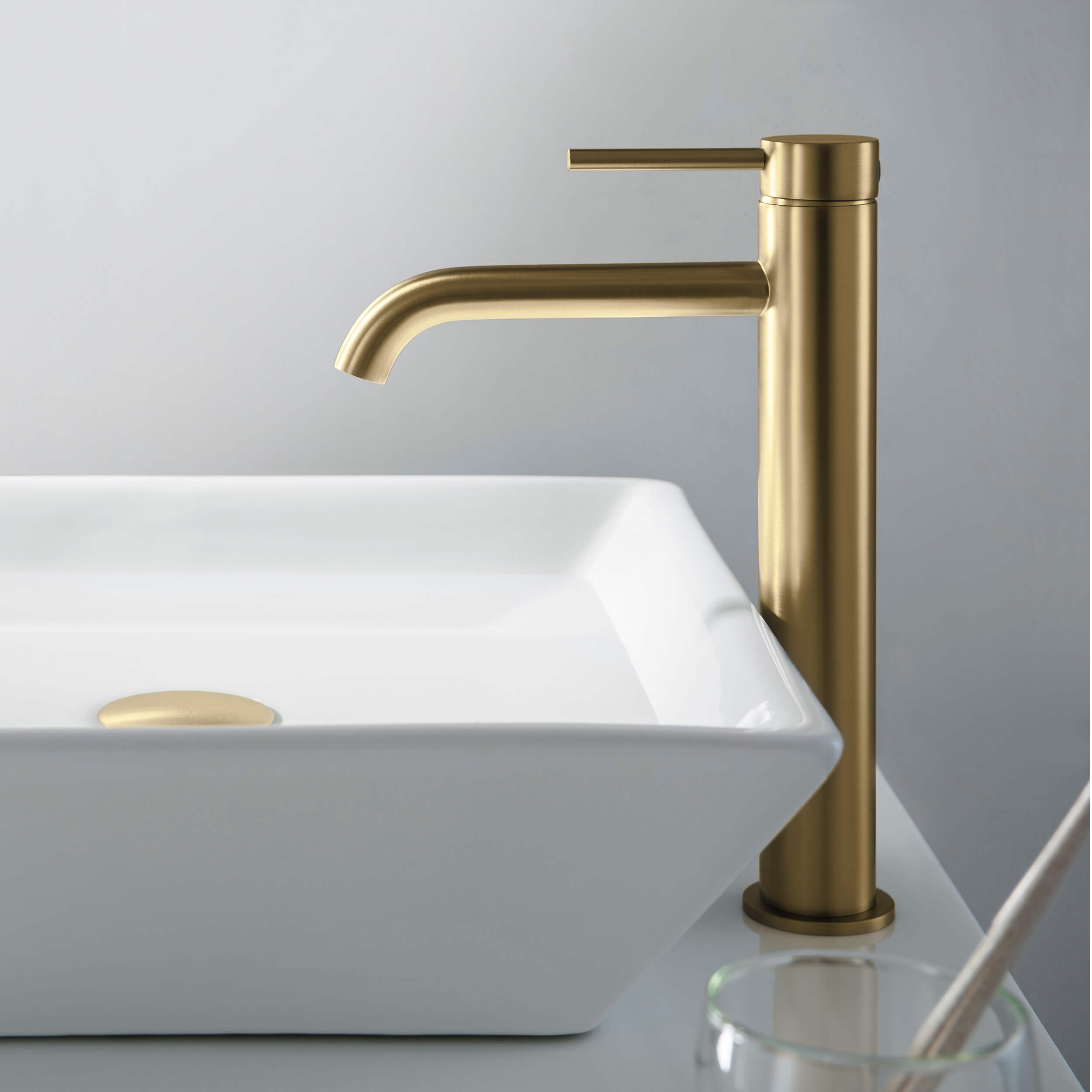 Halo Single Handle Bathroom Vessel Sink Faucet with Pop Up Drain - CBF-1009