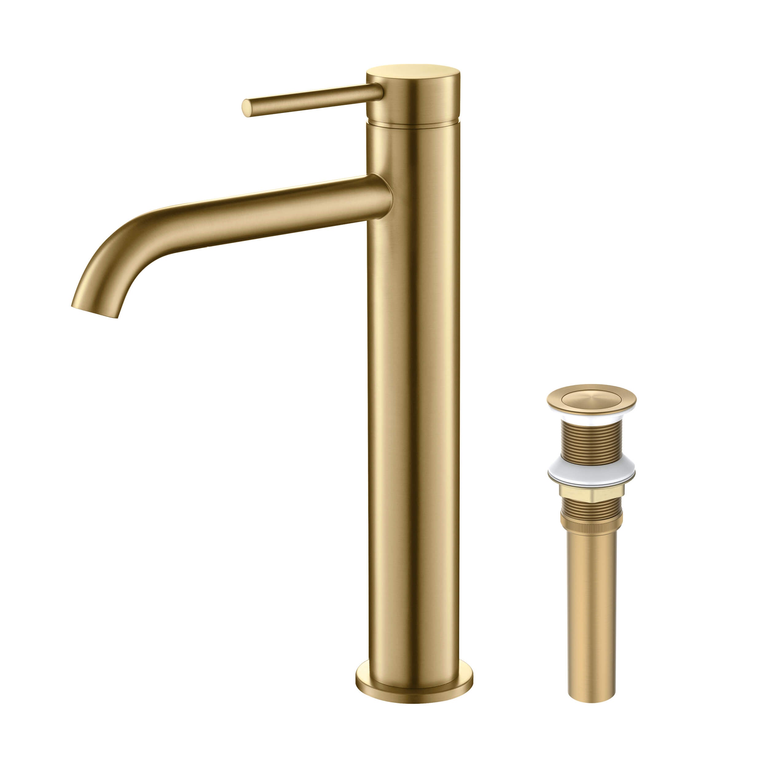 Halo Single Handle Bathroom Vessel Sink Faucet with Pop Up Drain - CBF-1009