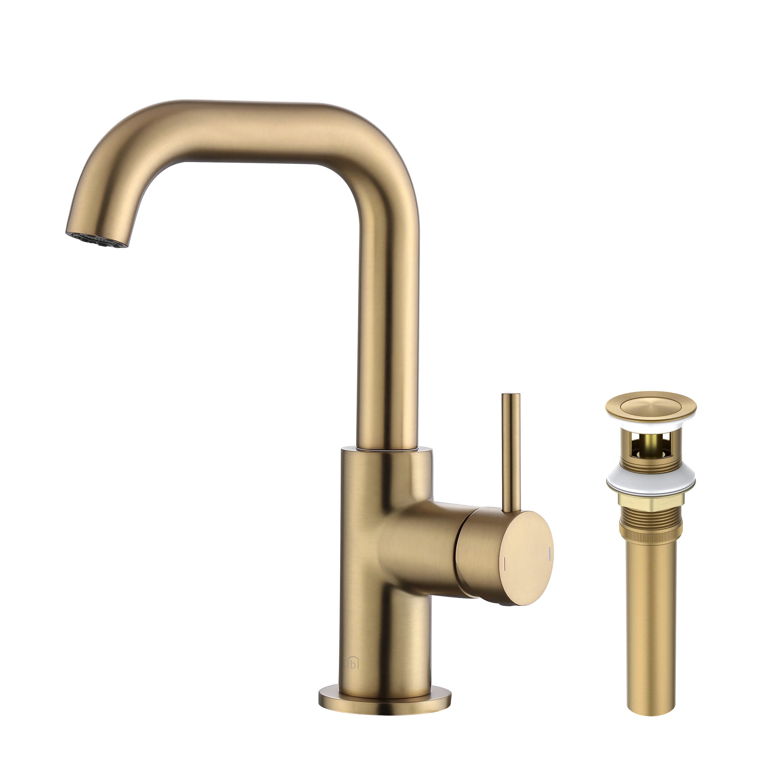 Tampa Single Handle High-Arc Bathroom Vanity Sink Faucet - CBF-1028