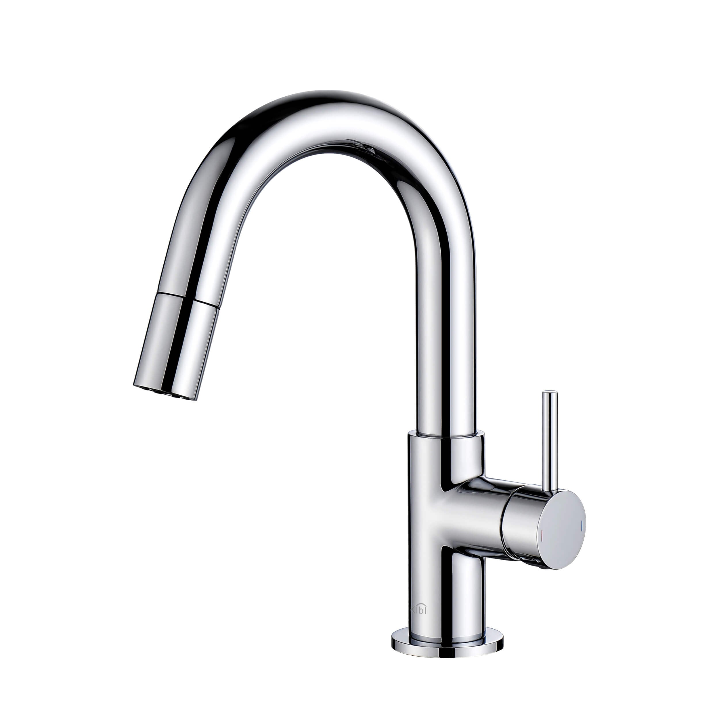 Halo Single Handle High-Arc Pull Down Sprayer Bathroom Vanity Sink Faucet - CBF-1077