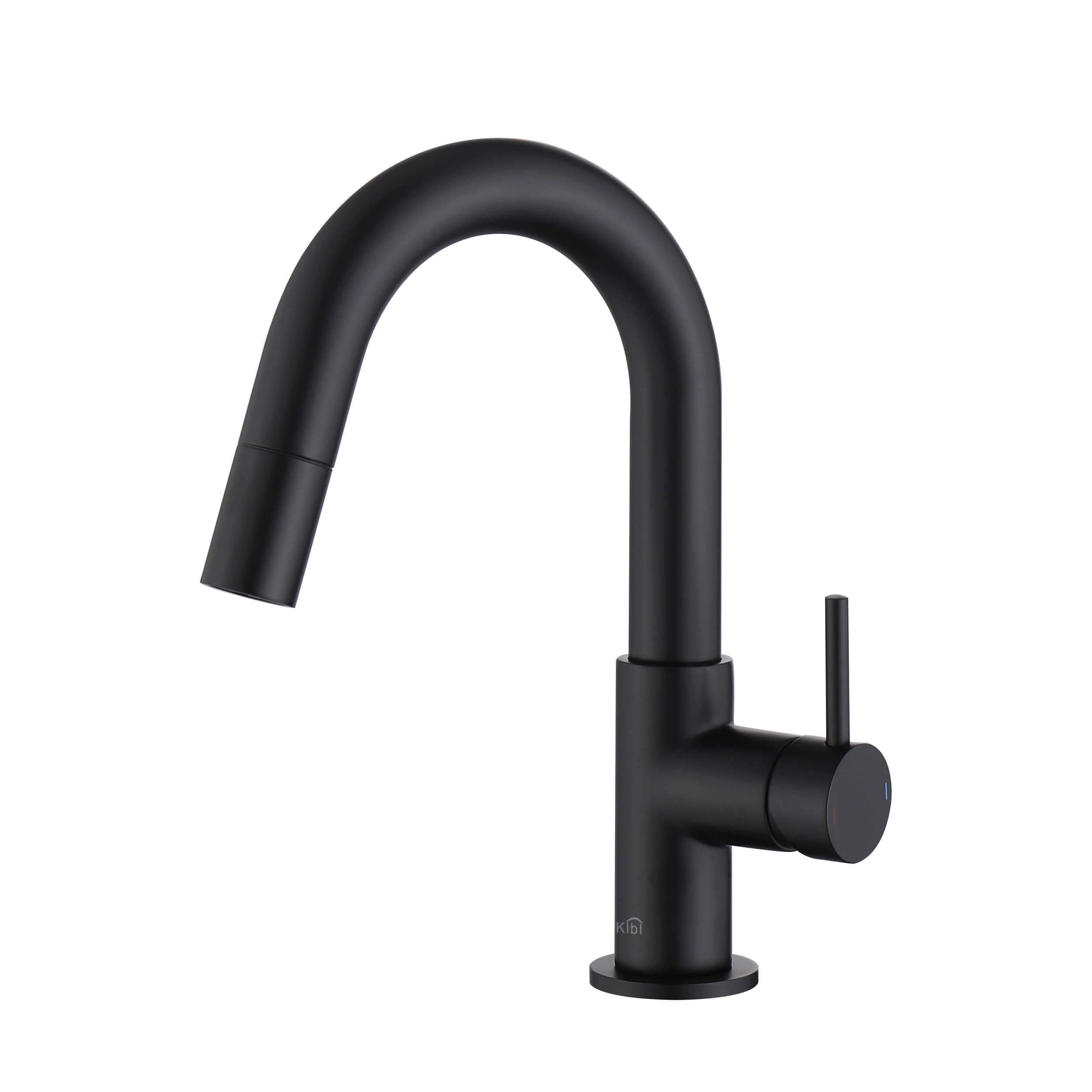 Halo Single Handle High-Arc Pull Down Sprayer Bathroom Vanity Sink Faucet - CBF-1077