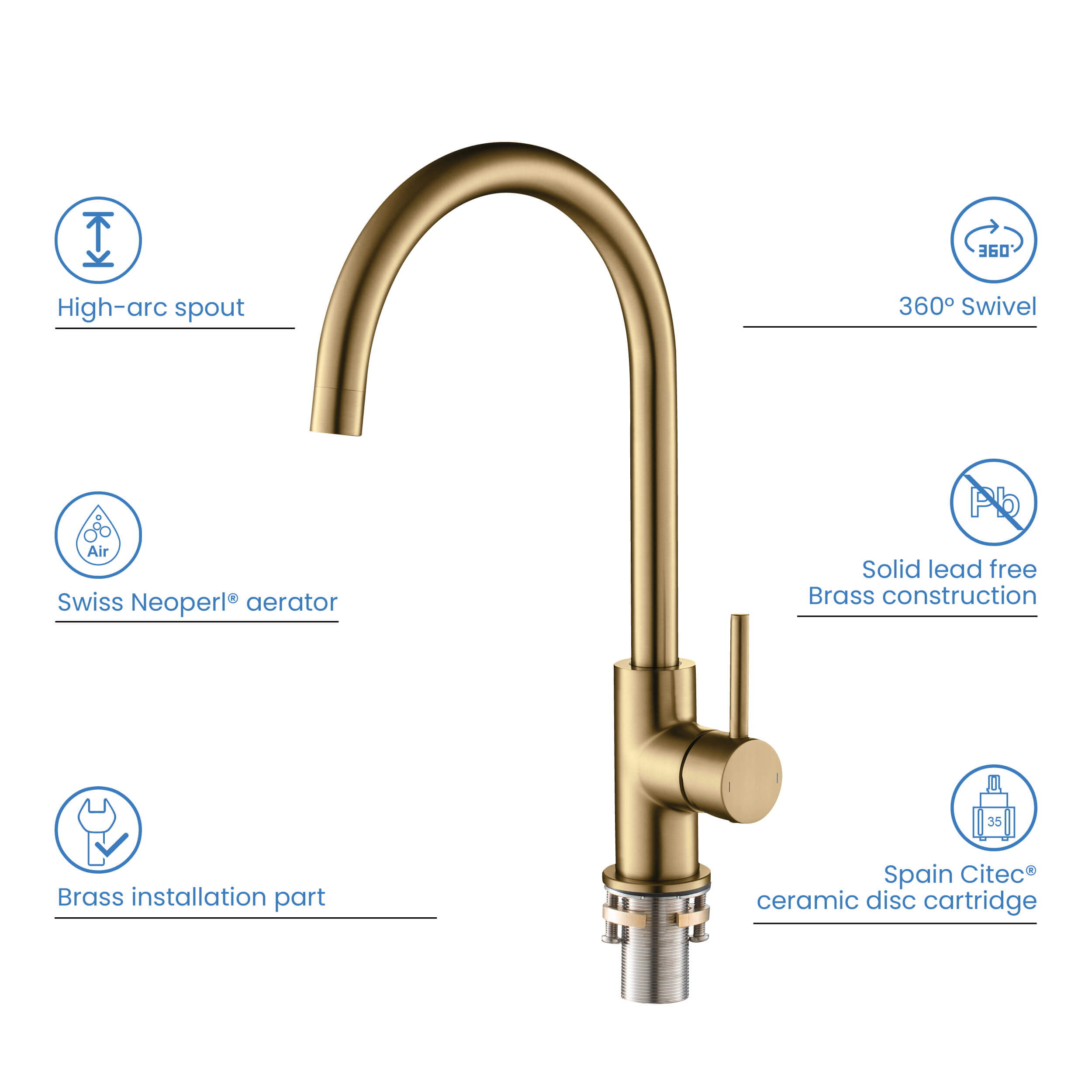 Halo Single Handle Bar Sink Faucet - CKF-2001