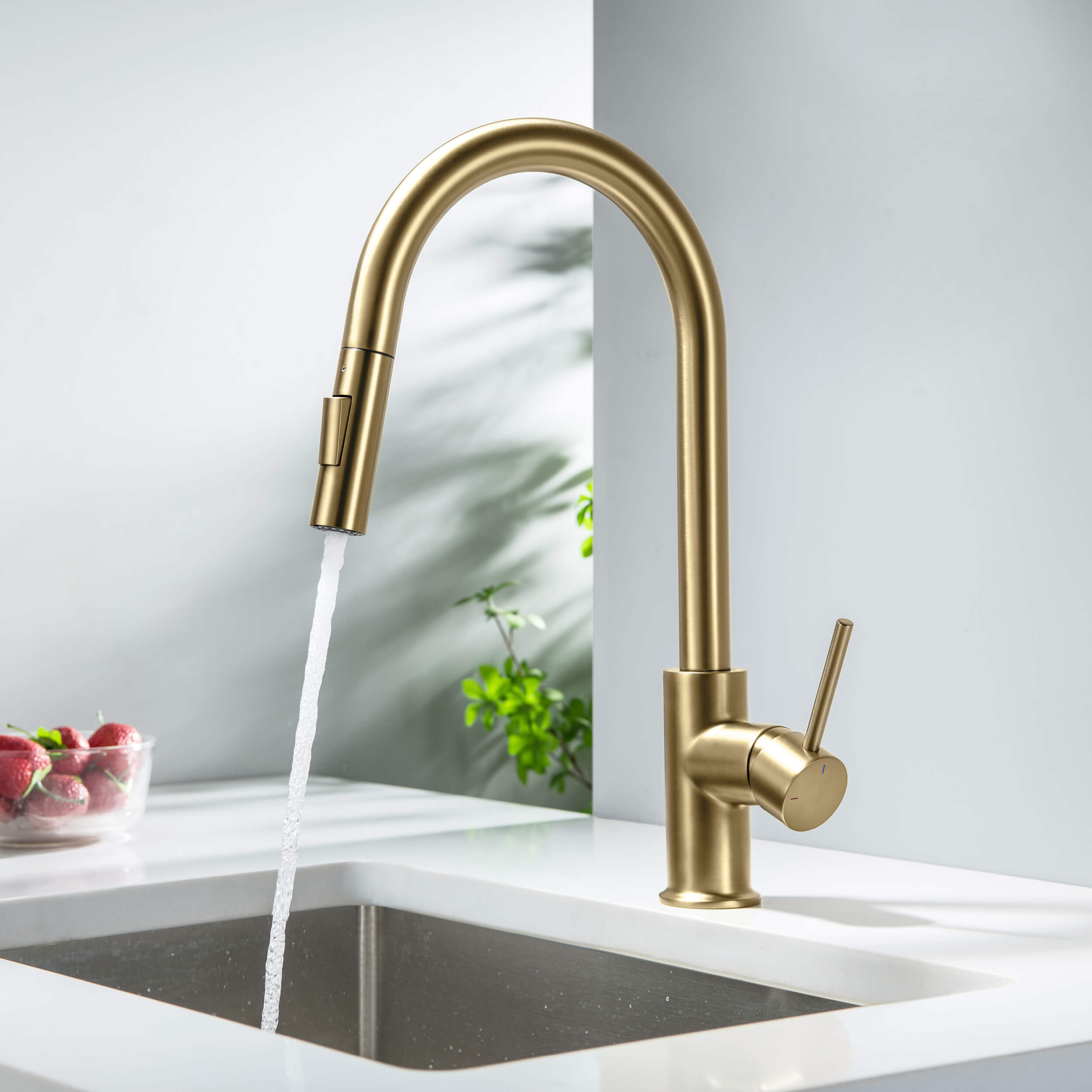 Halo Single Handle Pull Down Kitchen Faucet - CKF-2013