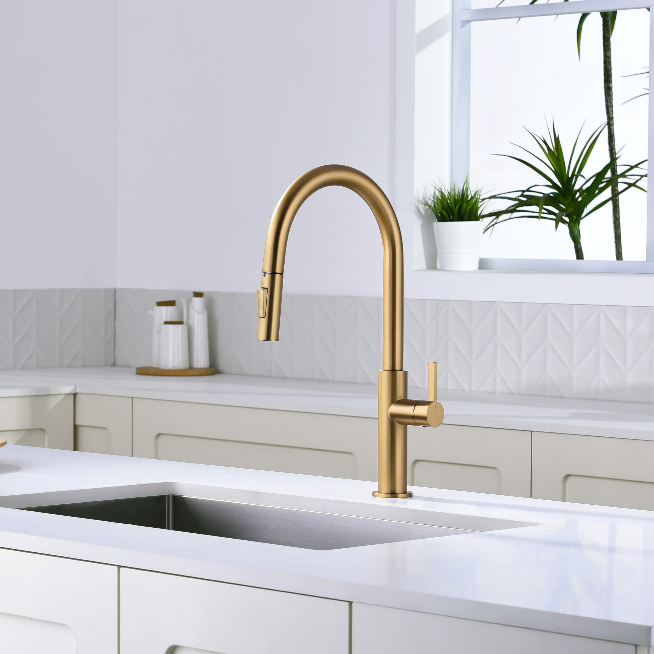 Neo Single Handle Pull Down Kitchen Faucet - CKF-2019