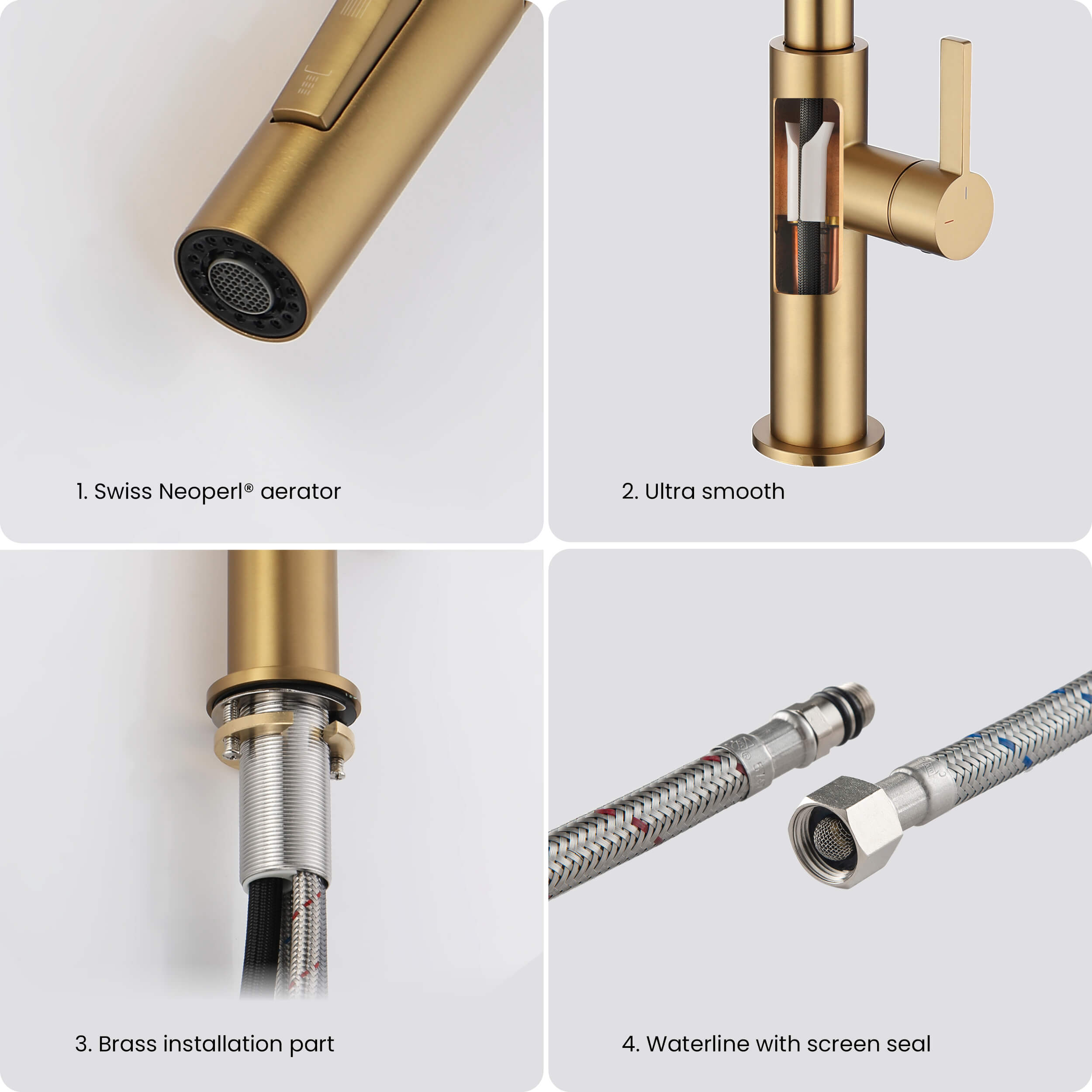 Neo Single Handle Pull Down Kitchen Faucet - CKF-2019