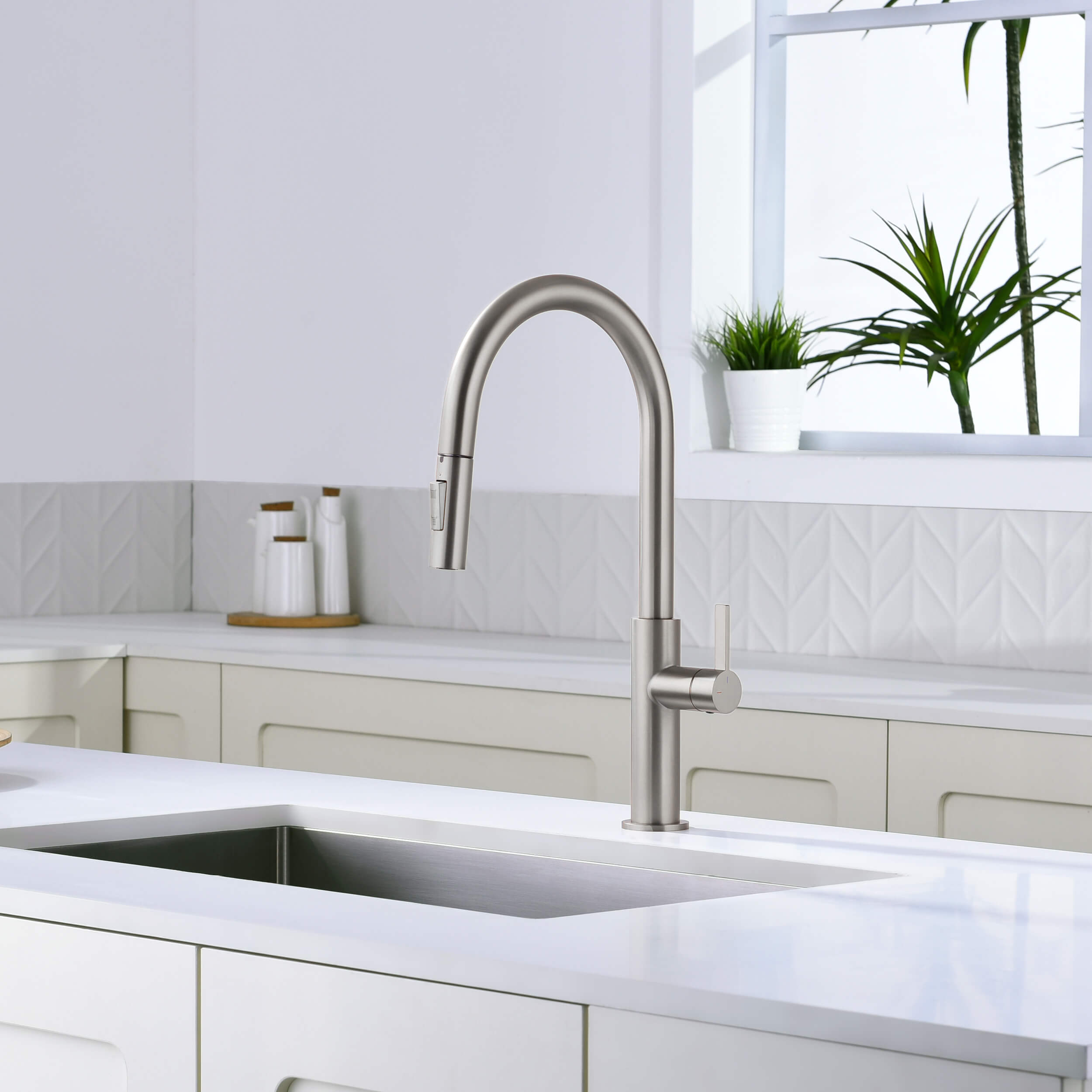 Neo Single Handle Pull Down Kitchen Faucet - CKF-2019