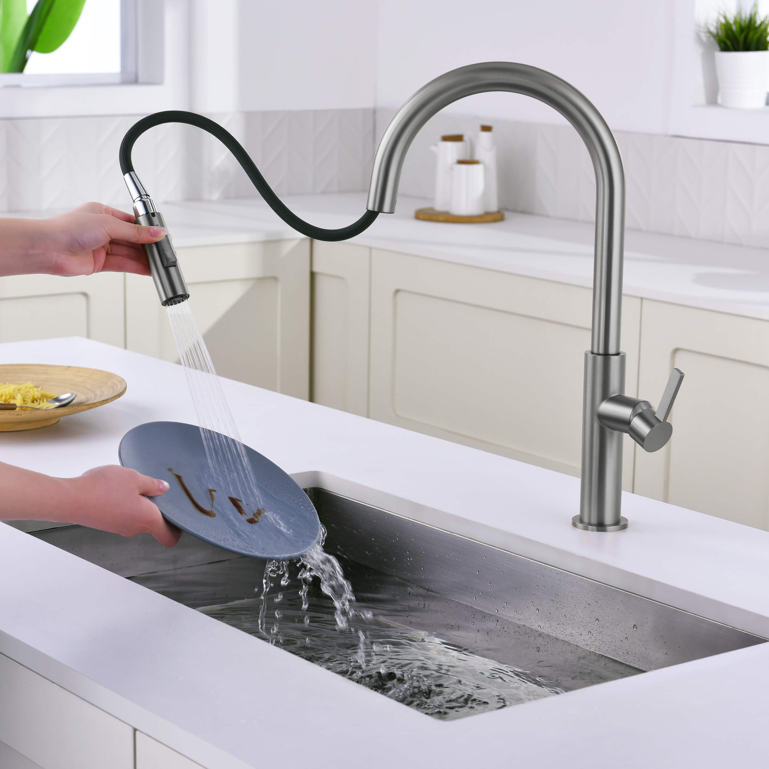 Neo Single Handle Pull Down Kitchen Faucet - CKF-2019