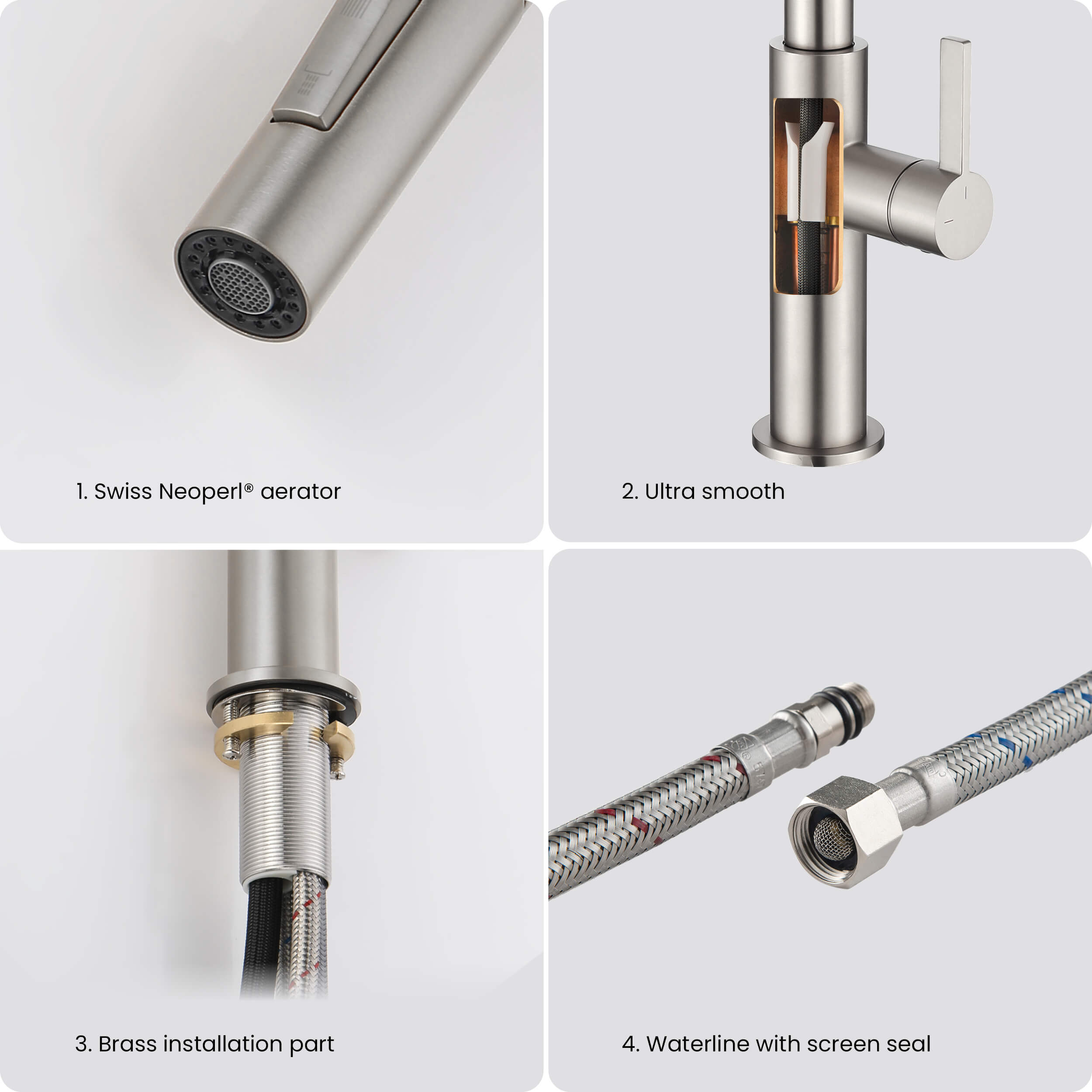 Neo Single Handle Pull Down Kitchen Faucet - CKF-2019