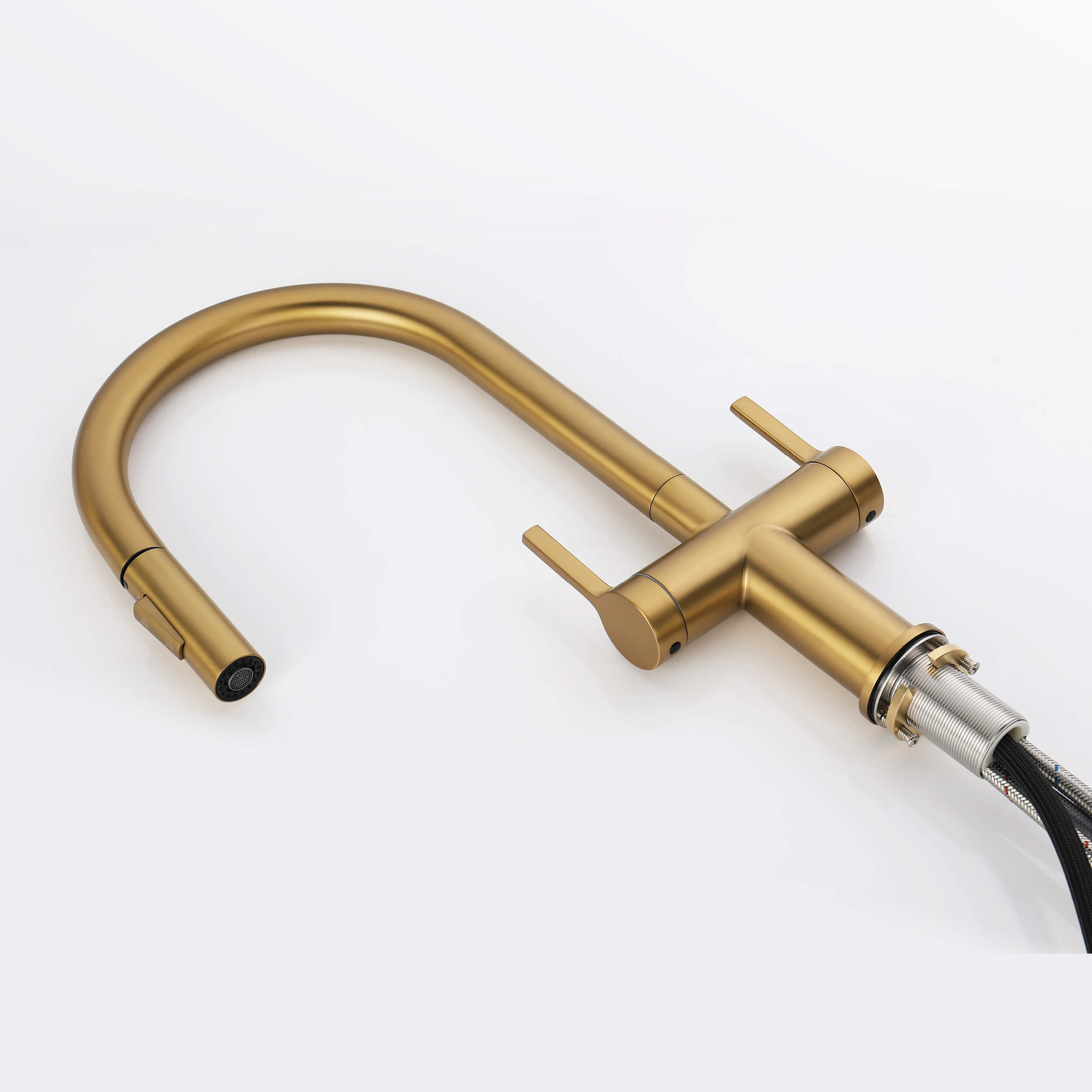 Neo Single Hole Two Handle Pull Down Kitchen Faucet - CKF-2020