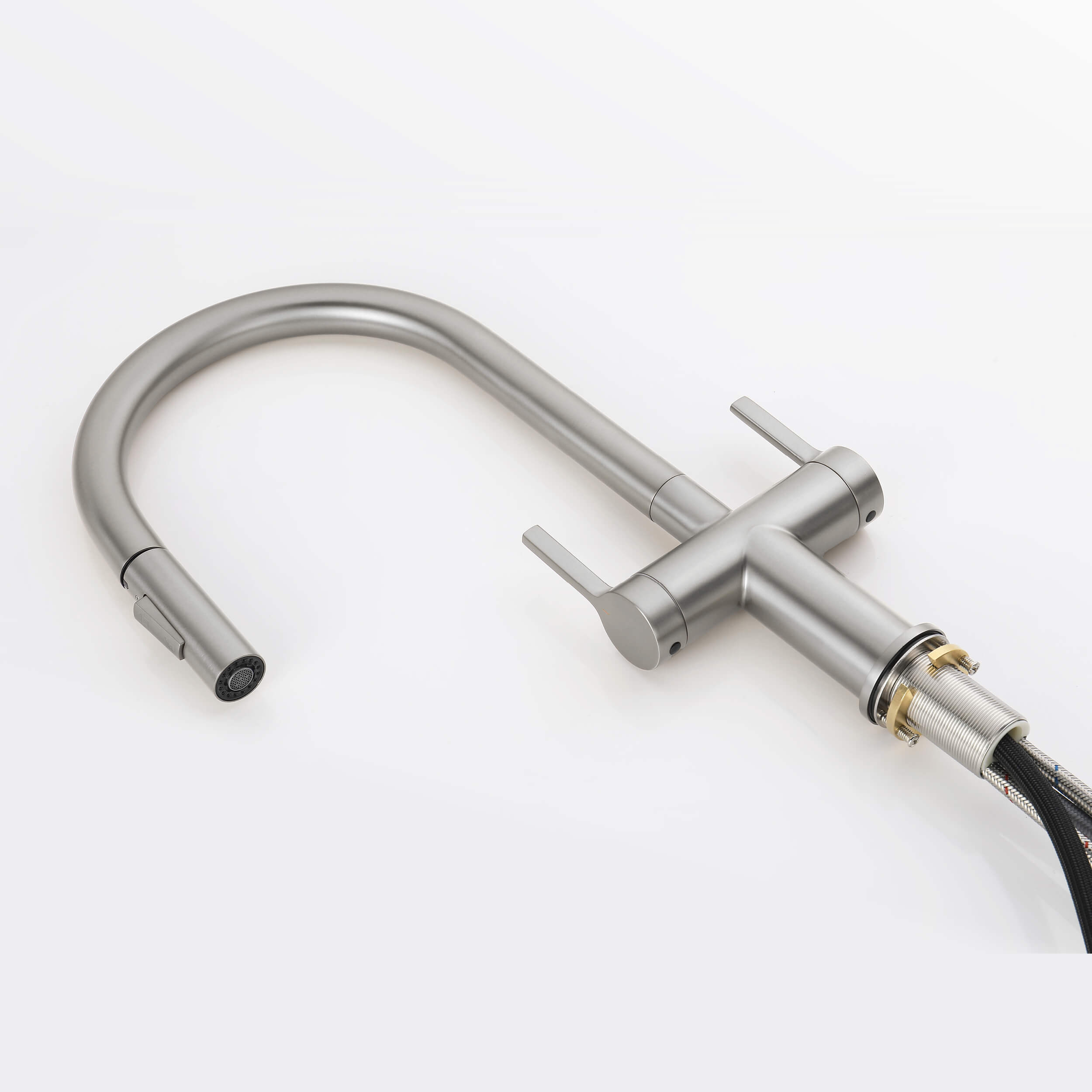 Neo Single Hole Two Handle Pull Down Kitchen Faucet - CKF-2020