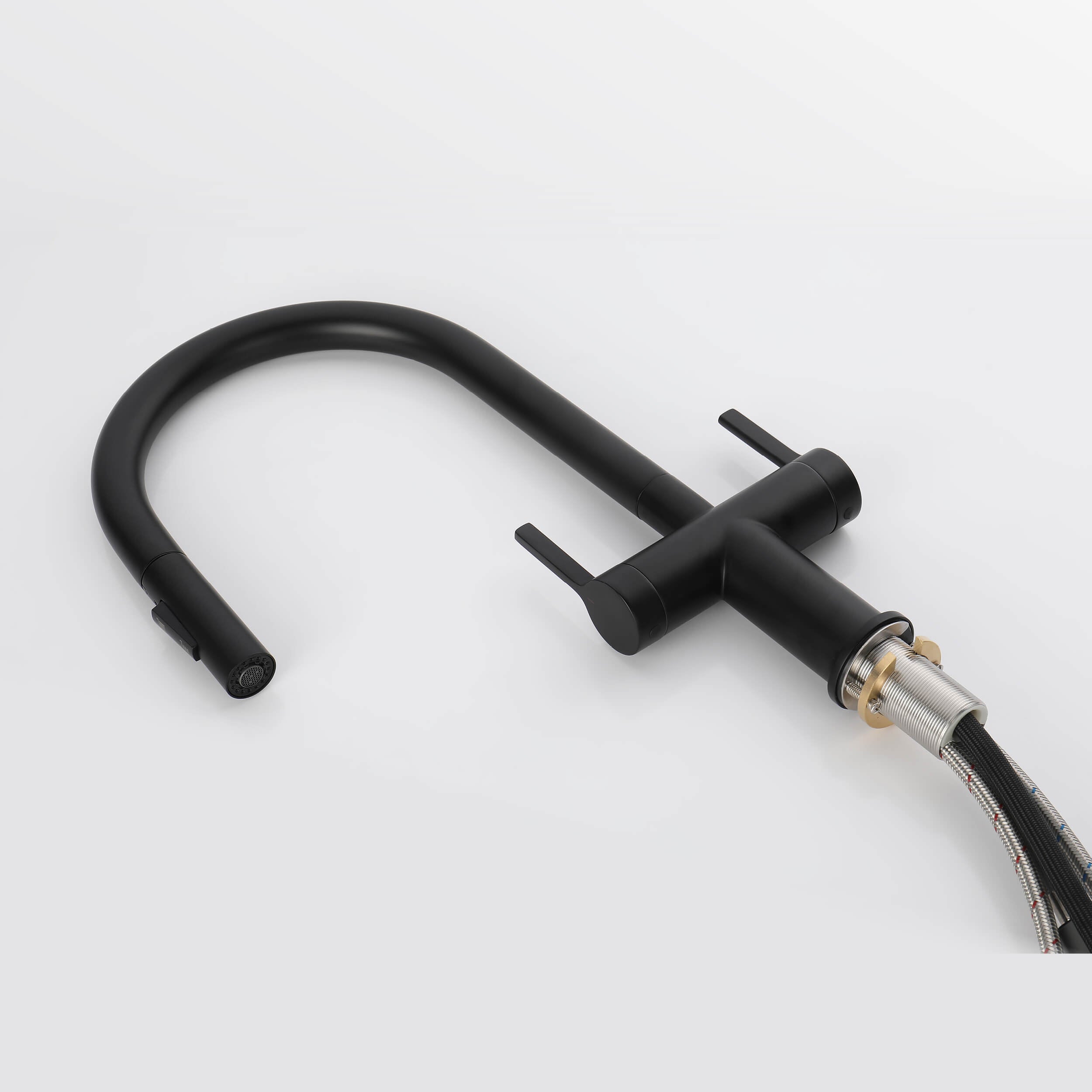 Neo Single Hole Two Handle Pull Down Kitchen Faucet - CKF-2020