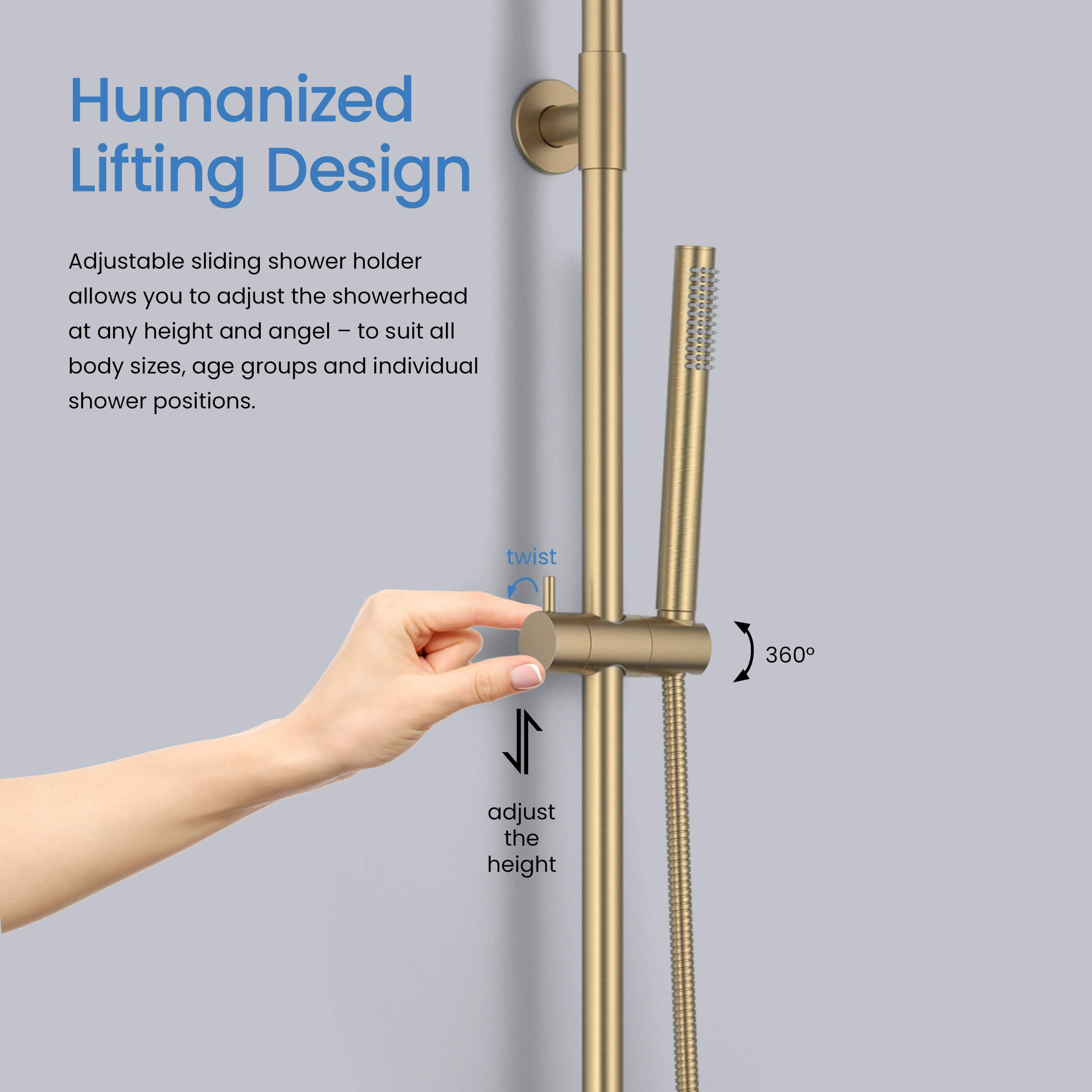 Halo Pressure Balanced 2-Function Wall Mount Shower Column with Rough In Valve - CSC-4103