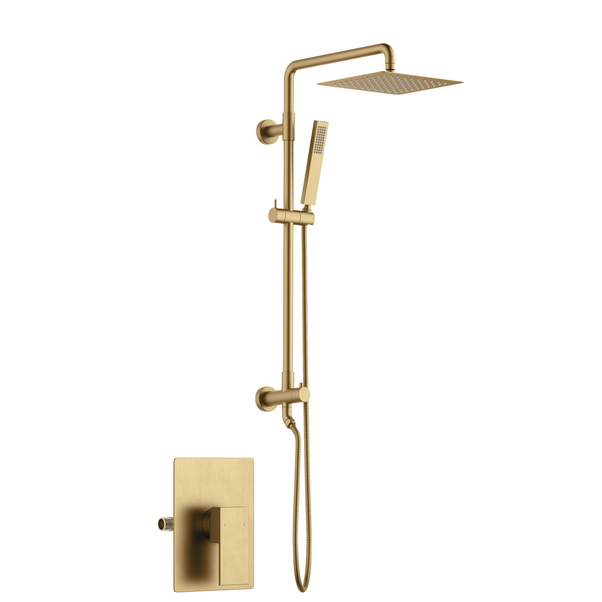 Quadra Pressure Balanced 2-Function Wall Mount Shower Column with Rough In Valve - CSC-4104