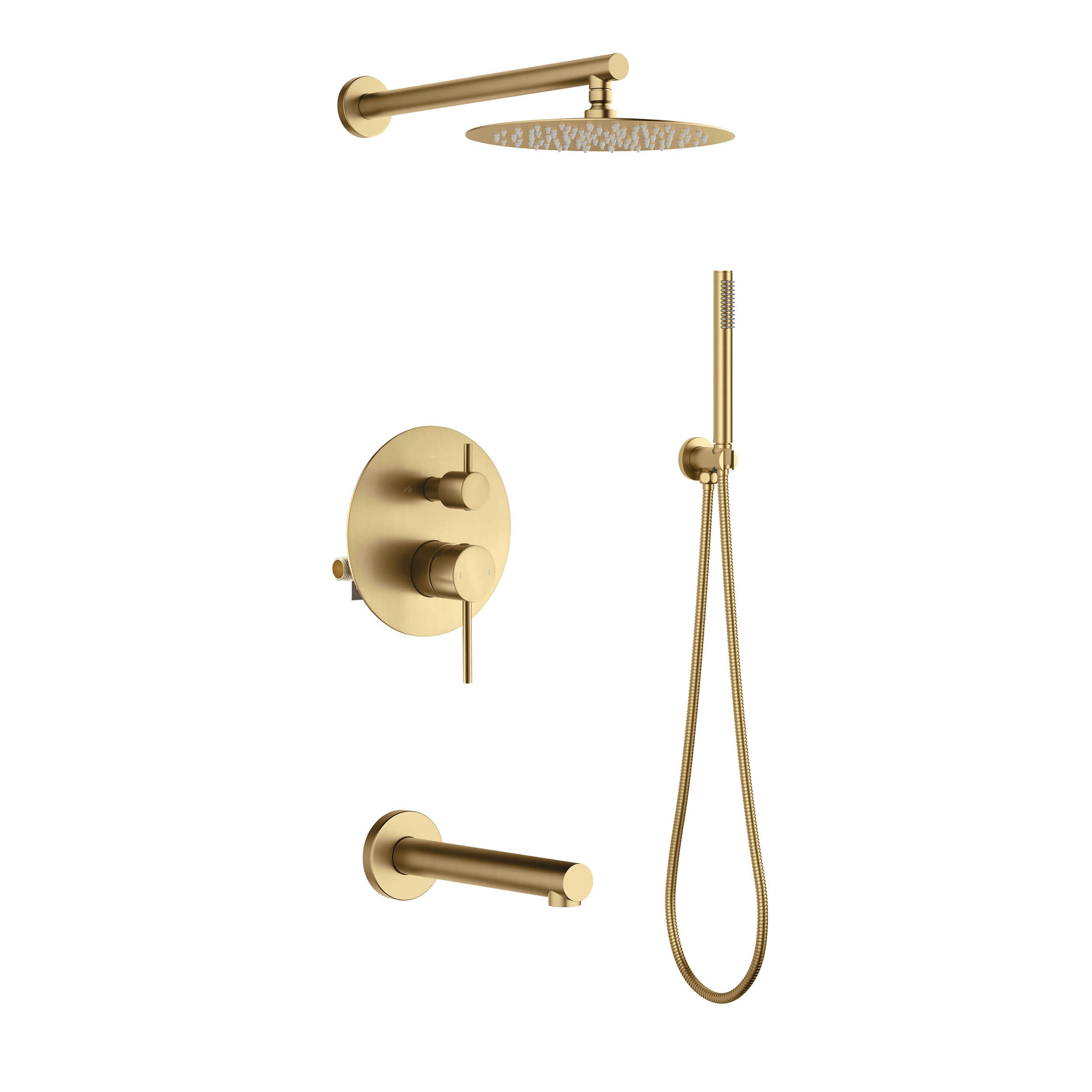 Halo Pressure Balanced 3-Function Wall Mount Shower System with Rough-In Valve - CSF-4004