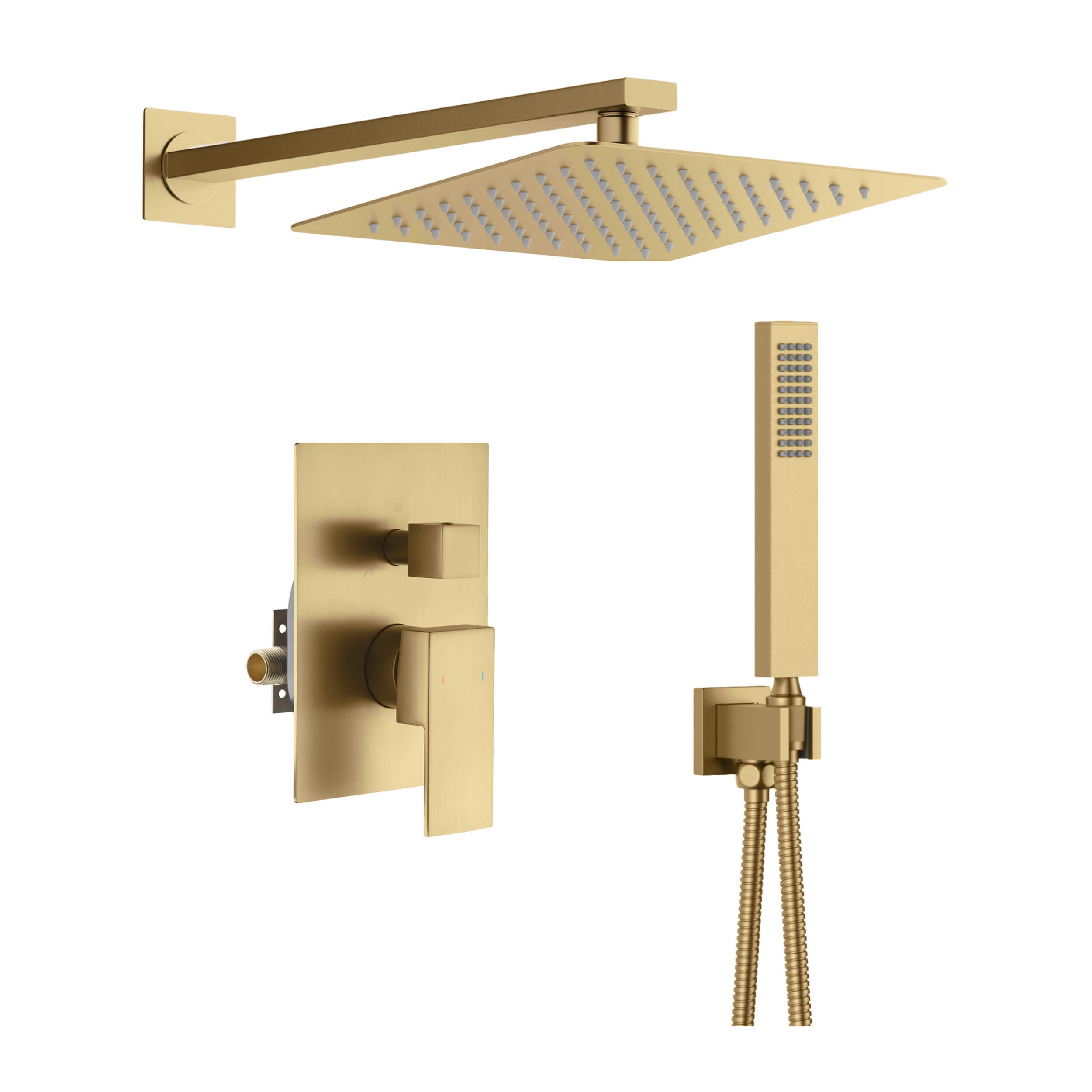 Quadra Pressure Balanced 2-Function Wall Mount Shower System with Rough-In Valve - CSF-4005