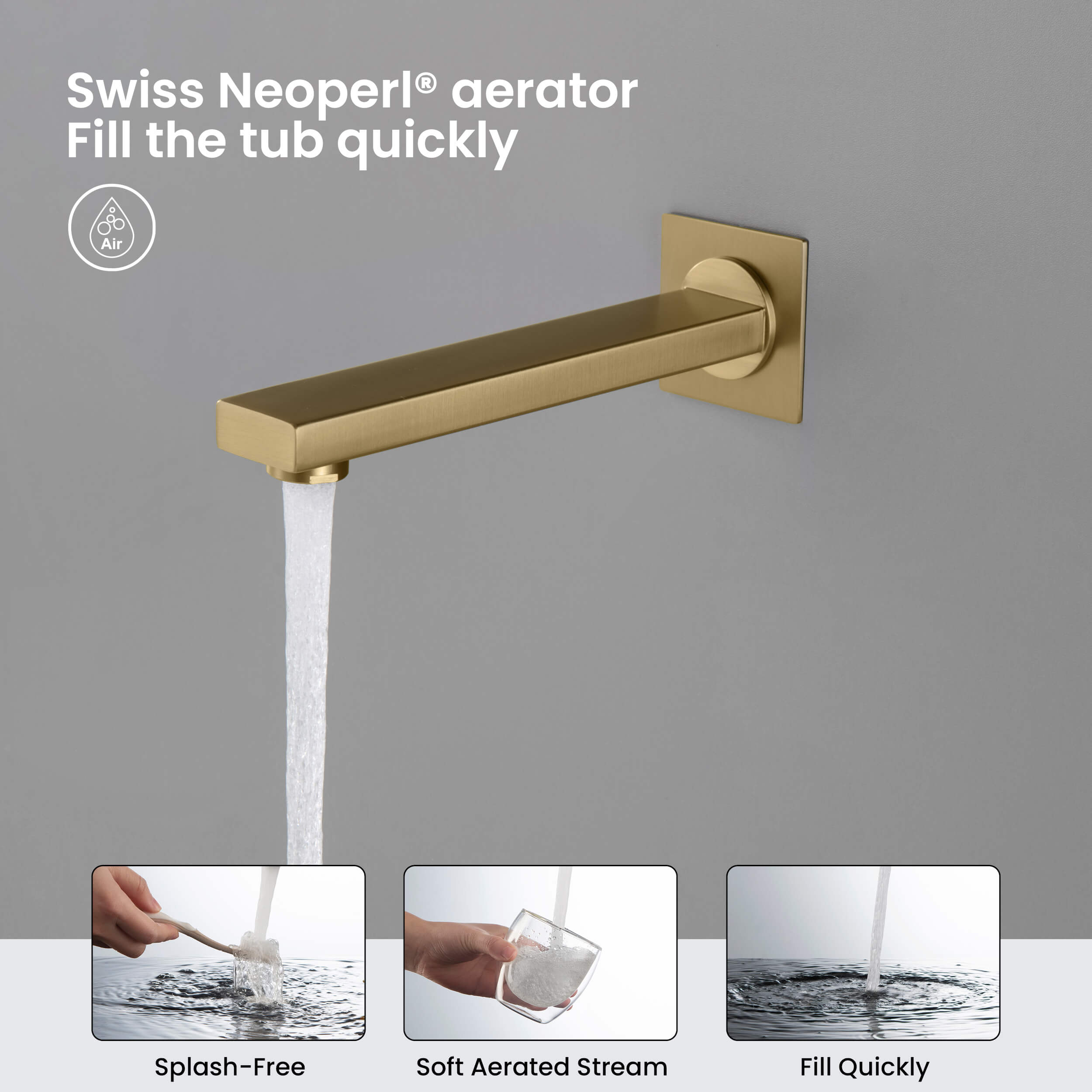 Quadra Pressure Balanced 3-Function Wall Mount Shower System with Rough-In Valve - CSF-4006