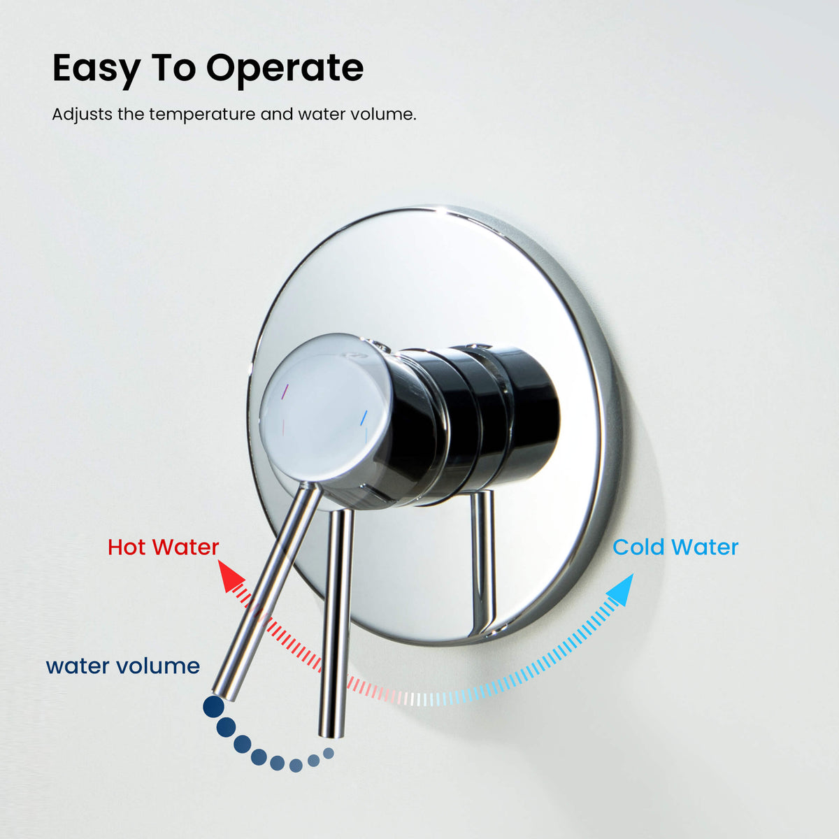 Halo Single Function Pressure Balanced Complete Shower Faucet Set with Tub Spout - CSF-4016