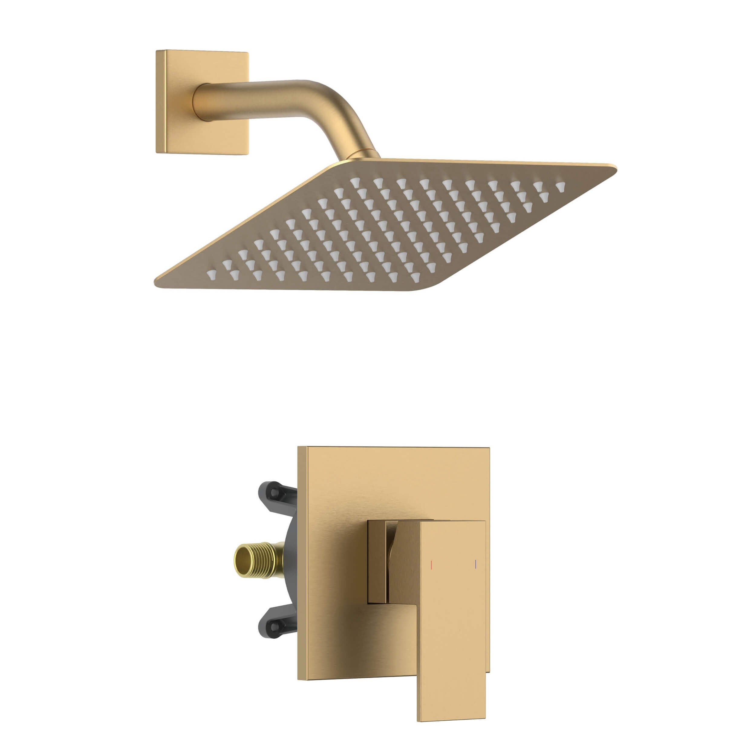 Quadra Single Function Pressure Balanced Complete Shower Faucet Set - CSF-4017