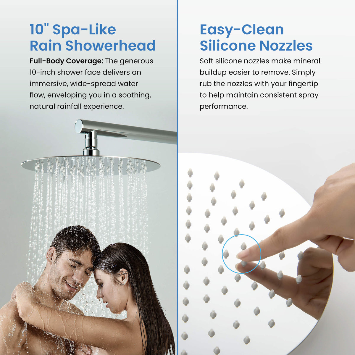 Halo 2-Function Pressure Balanced Complete Shower Faucet Set with Slide Bar - CSF-4019