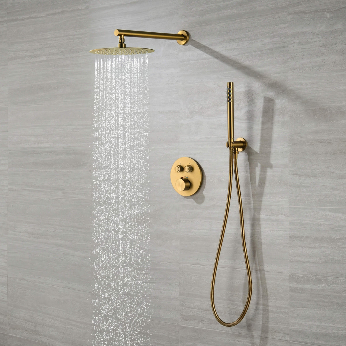 Halo 2-Function Thermostatic Complete Shower Faucet Set - CSF-4023