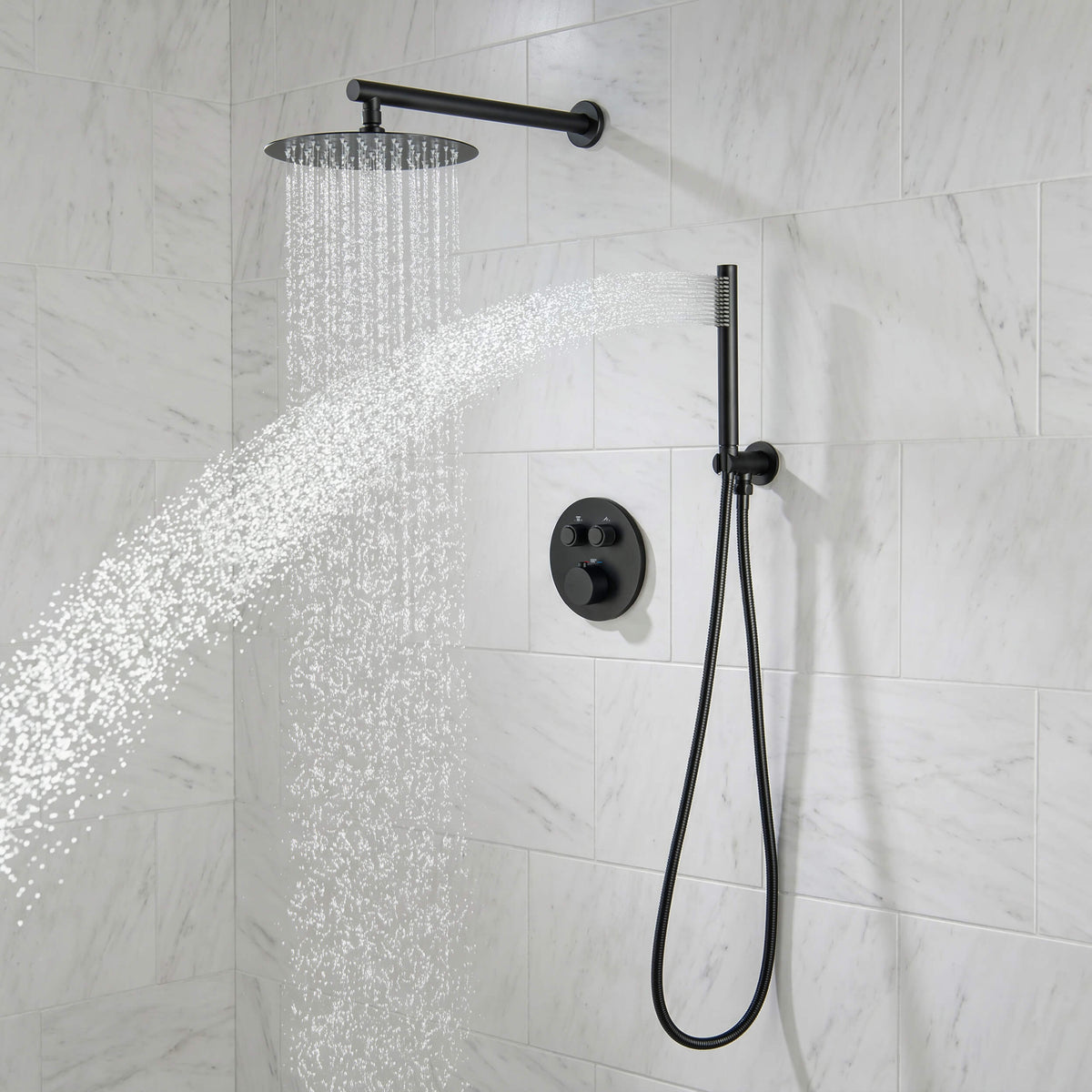 Halo 2-Function Thermostatic Complete Shower Faucet Set - CSF-4023