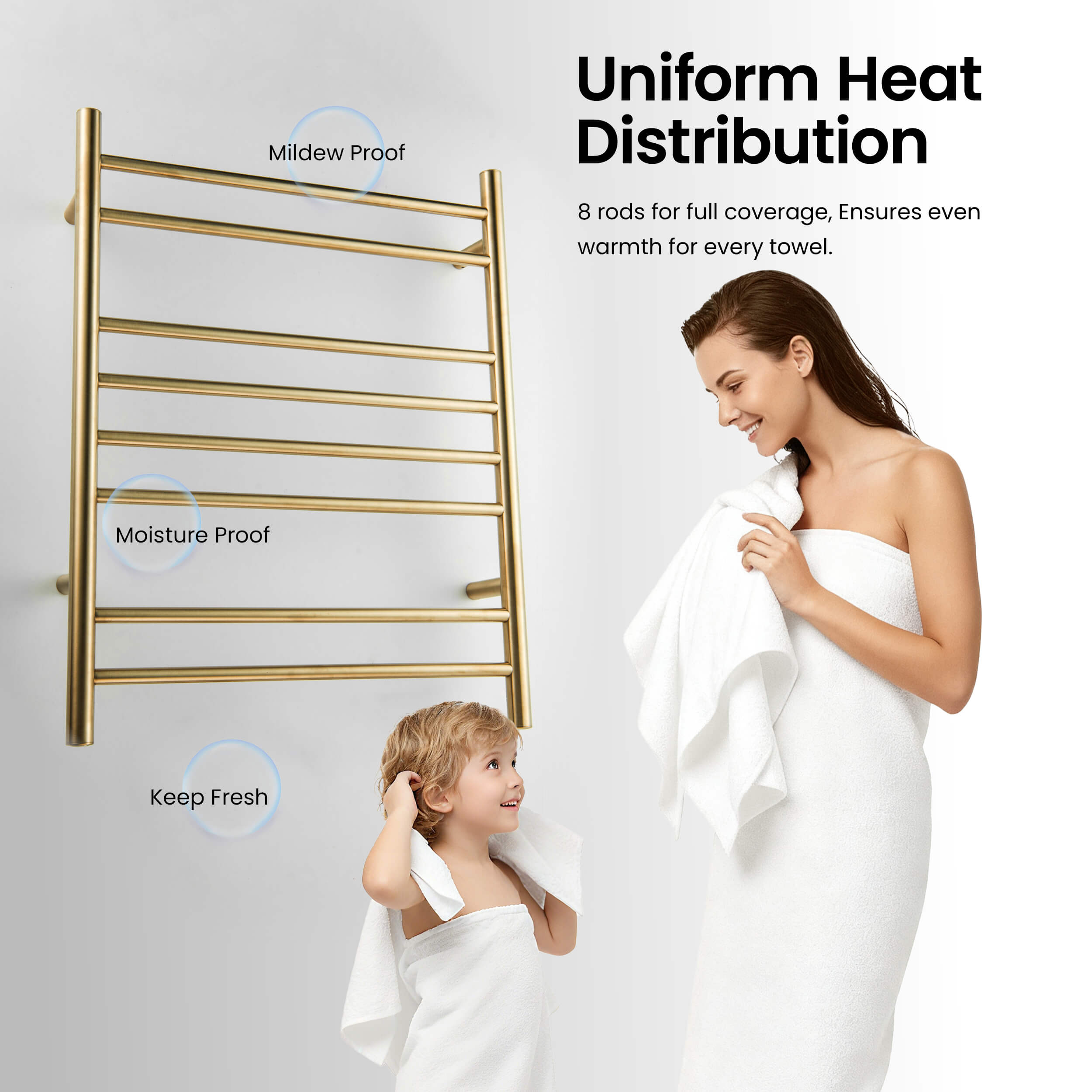24"W x 30-1/4"H ETL Certified Hardwired/Plug-in Wall Mounted Stainless Steel Towel Warmer