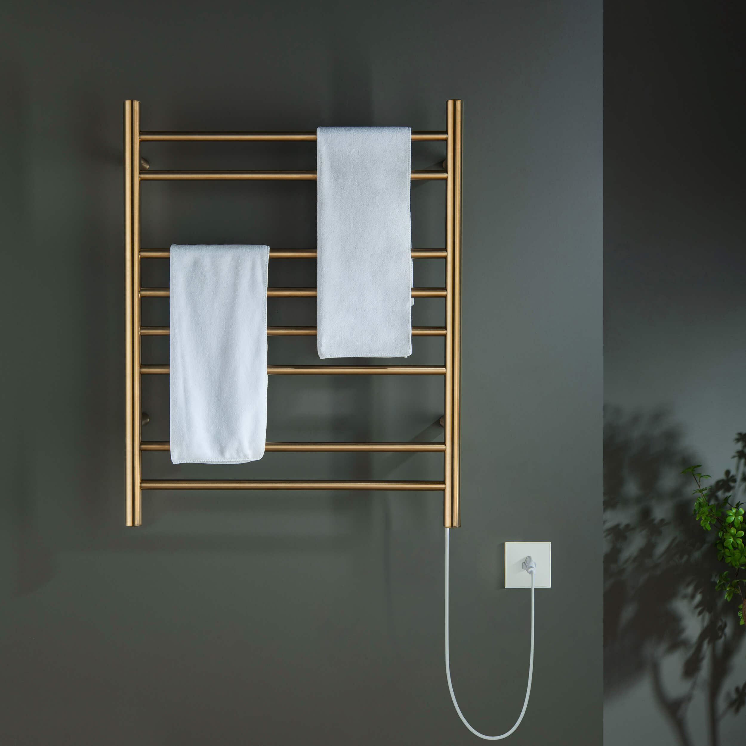 24"W x 30-1/4"H ETL Certified Hardwired/Plug-in Wall Mounted Stainless Steel Towel Warmer