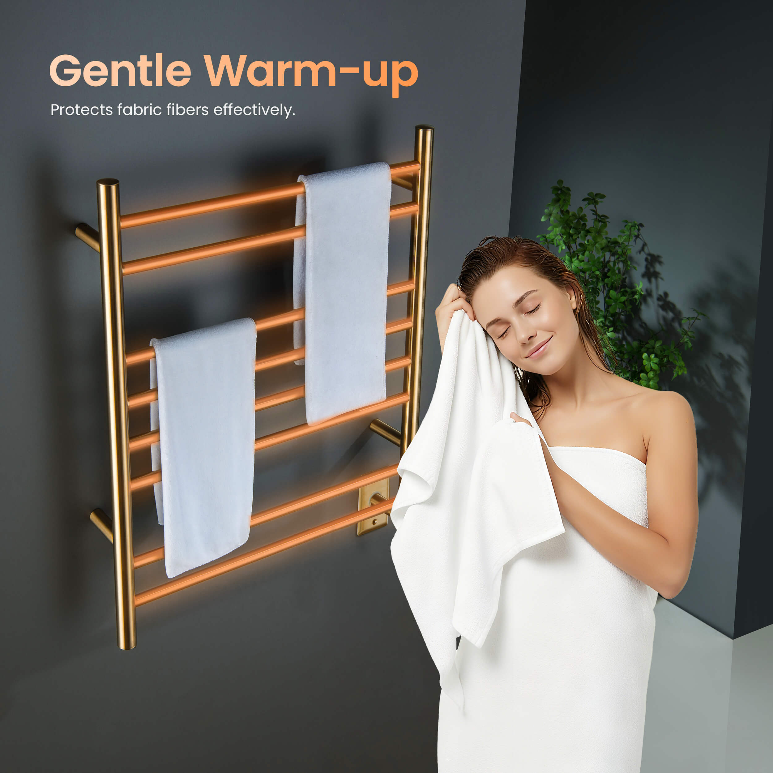 24"W x 30-1/4"H ETL Certified Hardwired/Plug-in Wall Mounted Stainless Steel Towel Warmer