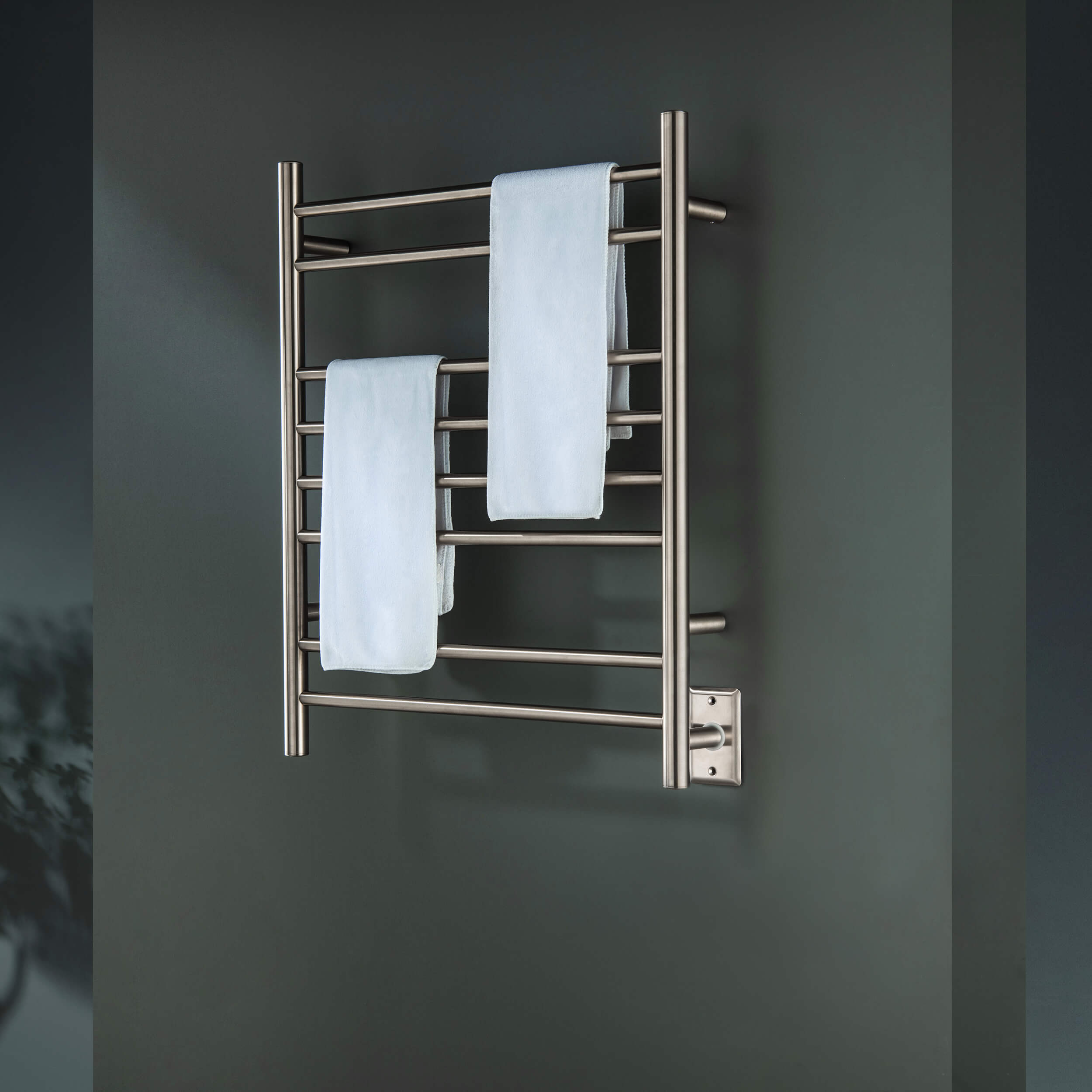 24"W x 30-1/4"H ETL Certified Hardwired/Plug-in Wall Mounted Stainless Steel Towel Warmer