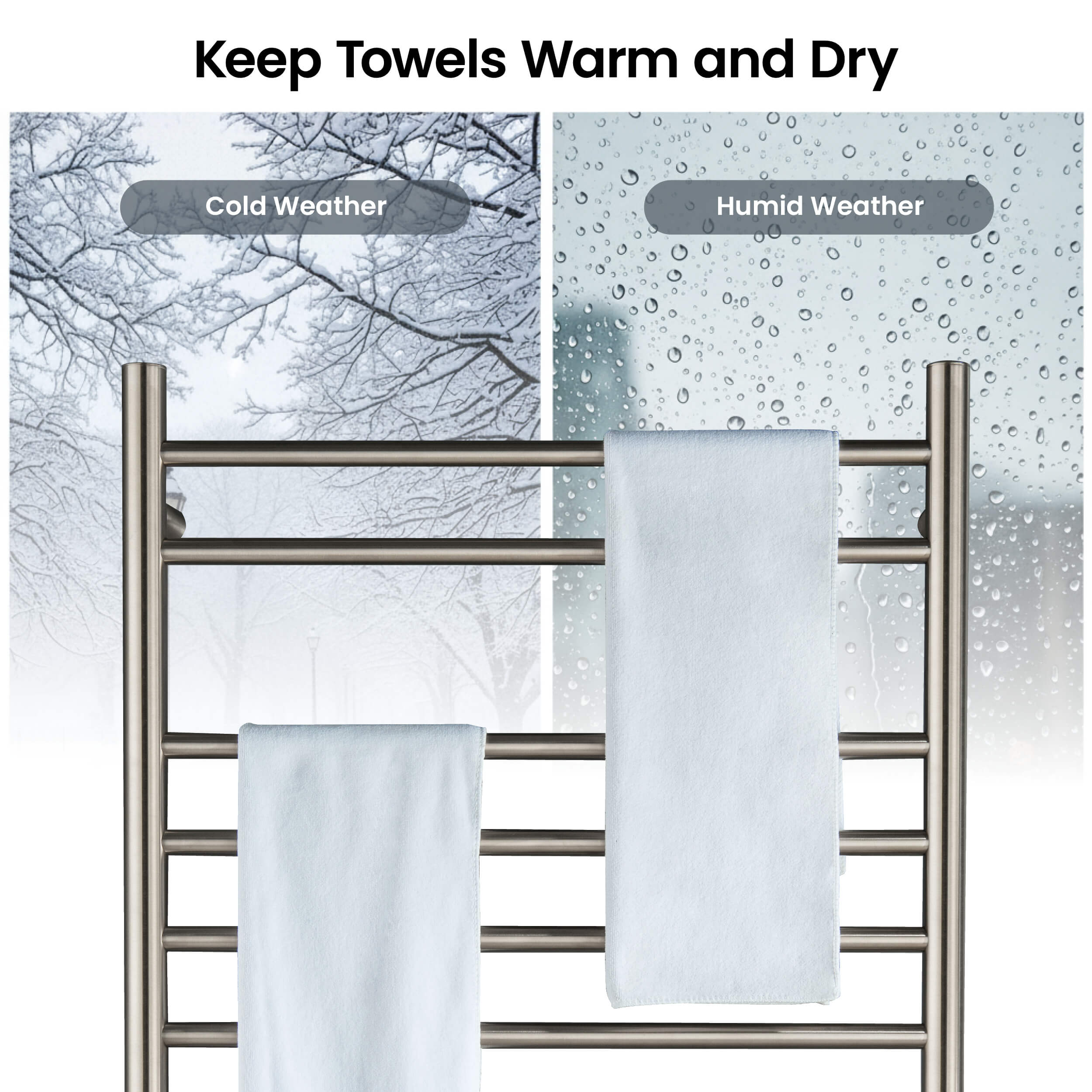 24"W x 30-1/4"H ETL Certified Hardwired/Plug-in Wall Mounted Stainless Steel Towel Warmer