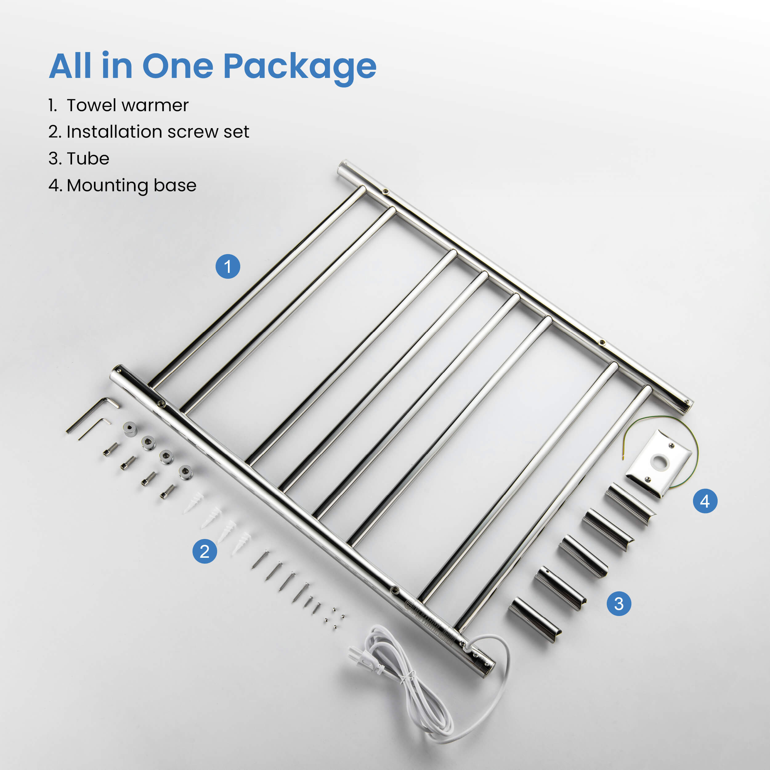 24"W x 30-1/4"H ETL Certified Hardwired/Plug-in Wall Mounted Stainless Steel Towel Warmer