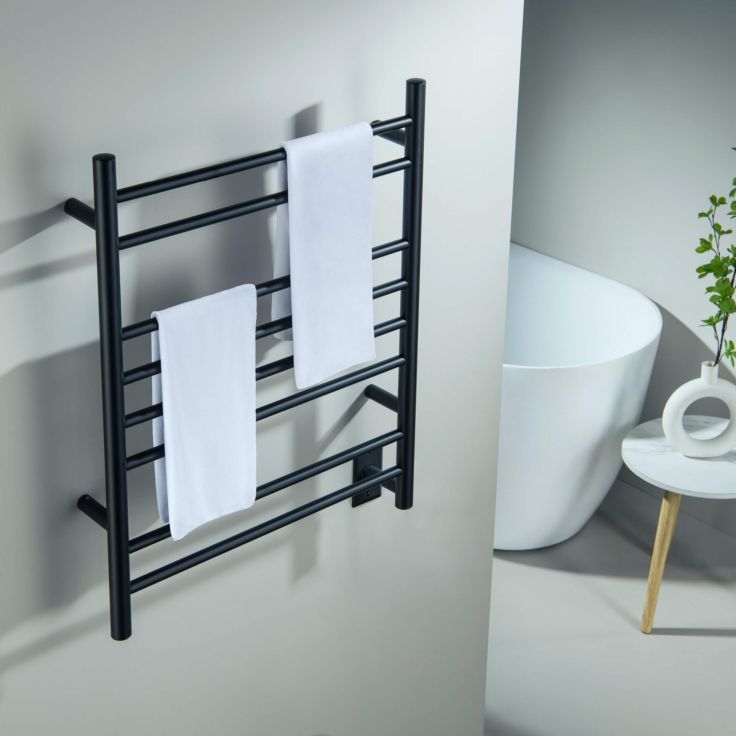 24"W x 30-1/4"H ETL Certified Hardwired/Plug-in Wall Mounted Stainless Steel Towel Warmer