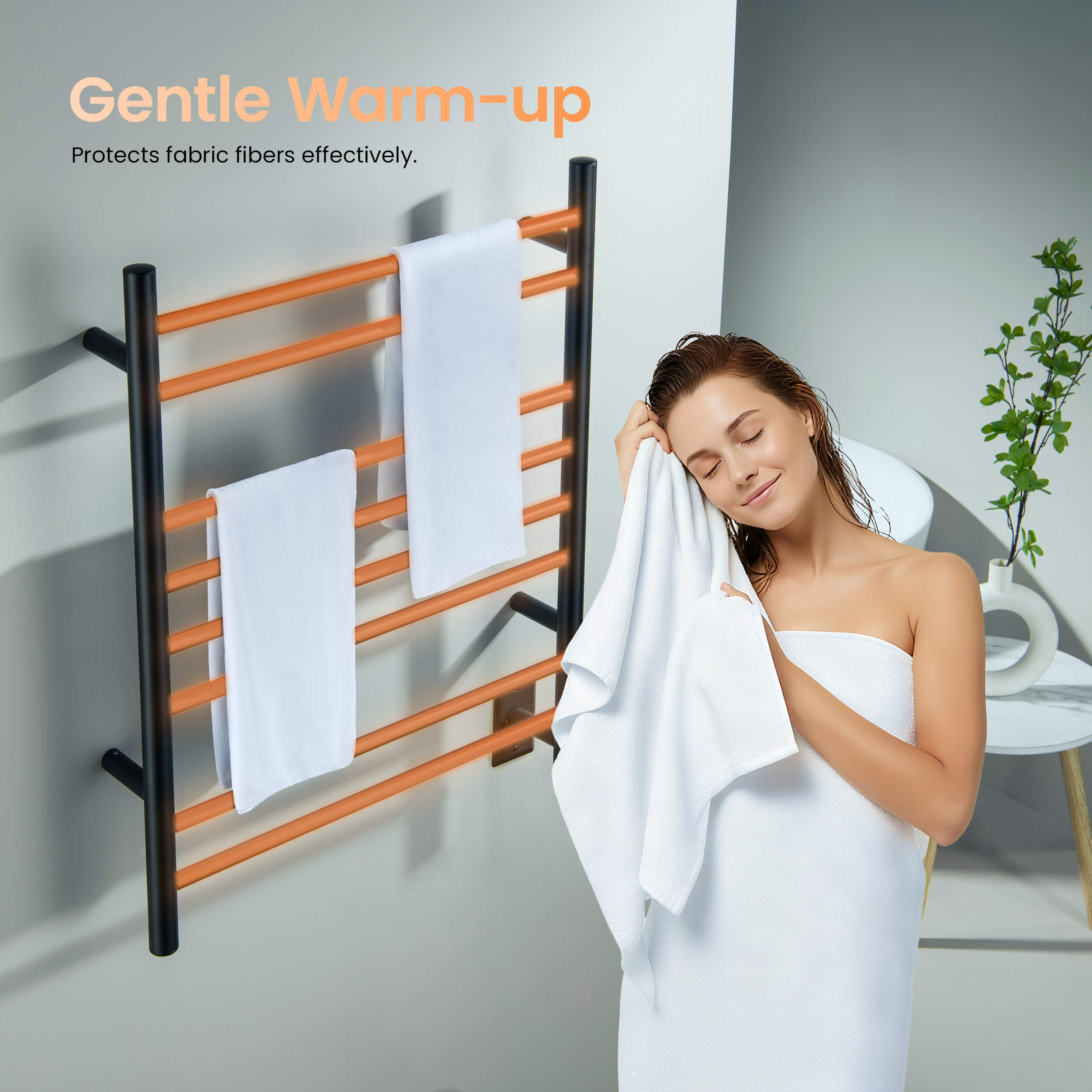24"W x 30-1/4"H ETL Certified Hardwired/Plug-in Wall Mounted Stainless Steel Towel Warmer