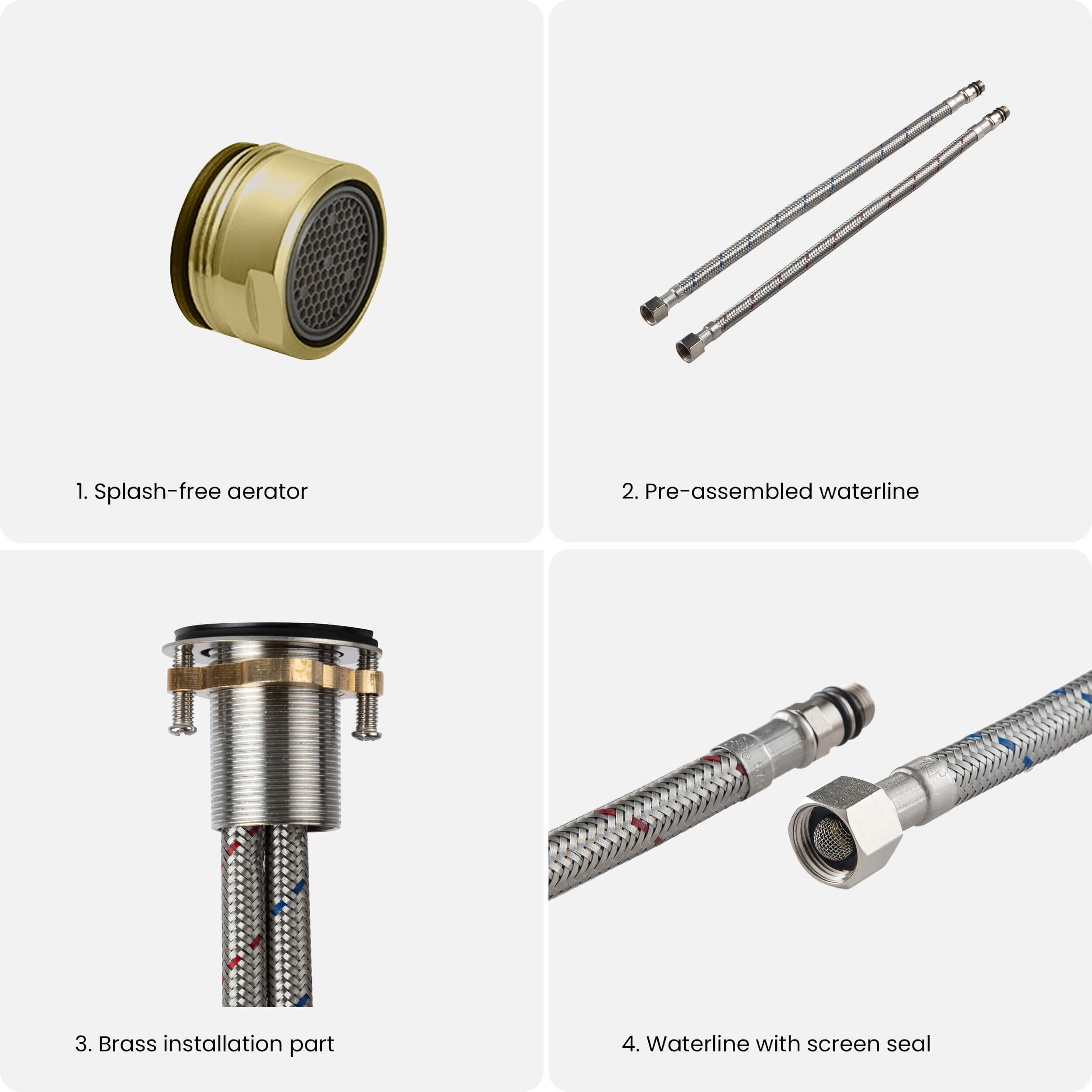 Value Collection - Single Handle Bathroom Vanity Sink Faucet with Pop Up Drain - F202